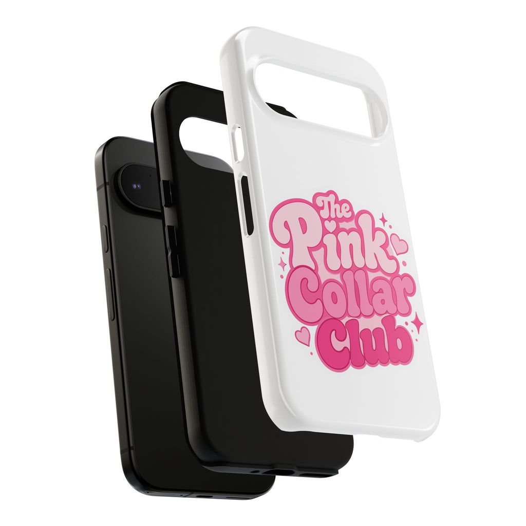 The Pink Collar Club Phone Case — Google Pixel Cute Retro Pink Graphic Tough Case