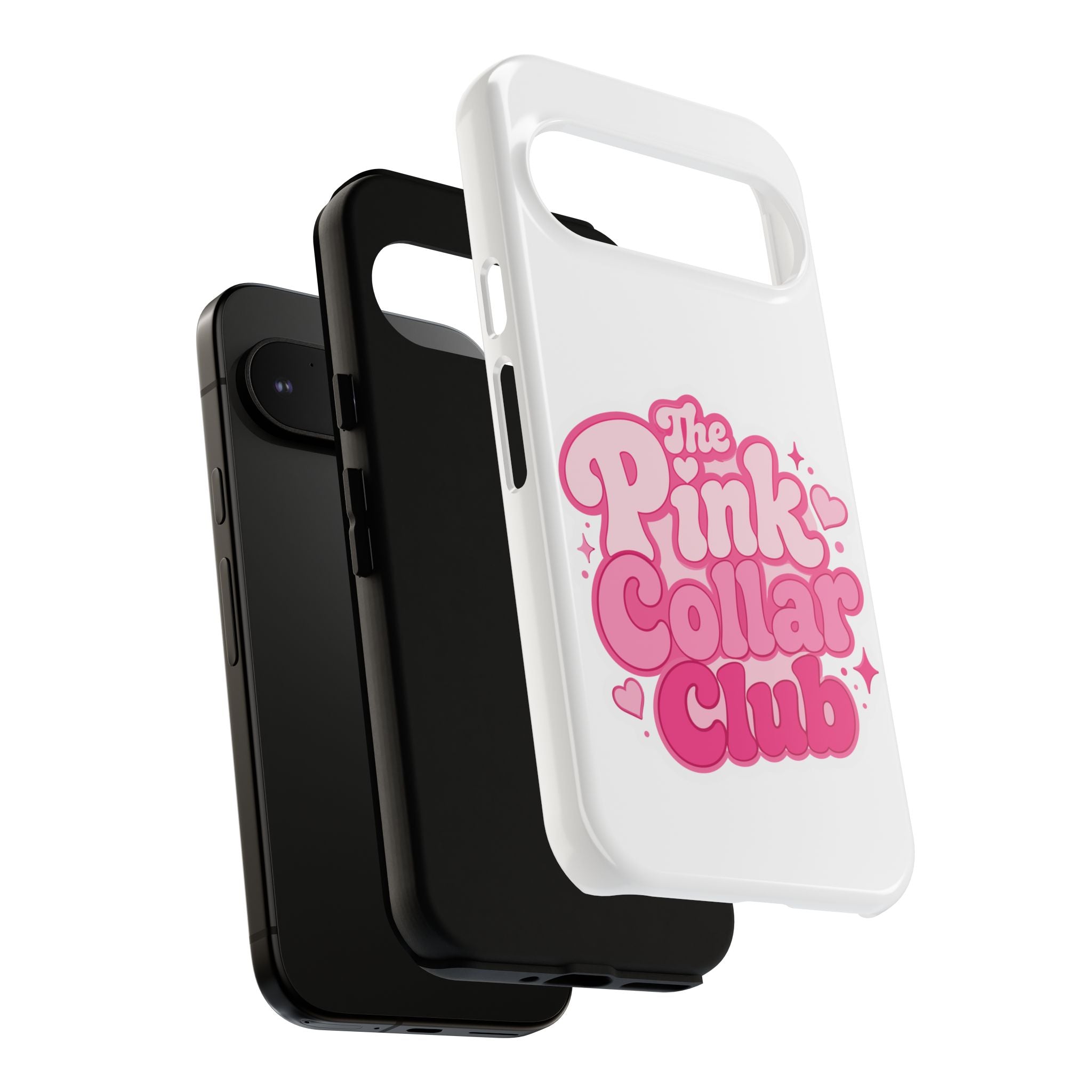 The Pink Collar Club Phone Case — Google Pixel Cute Retro Pink Graphic Tough Case