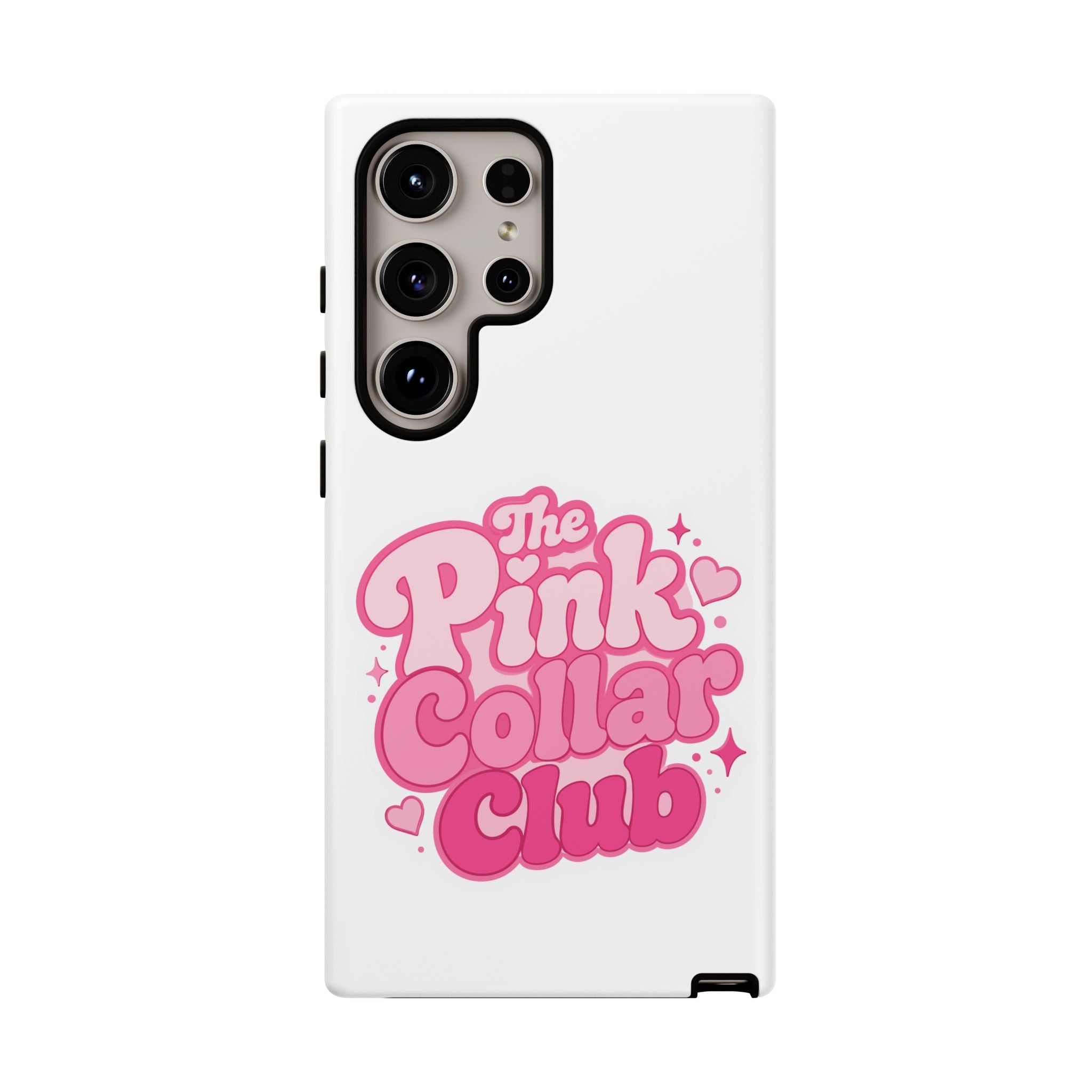 The Pink Collar Club Phone Case — Samsung Galaxy Cute Retro Pink Graphic Tough Case