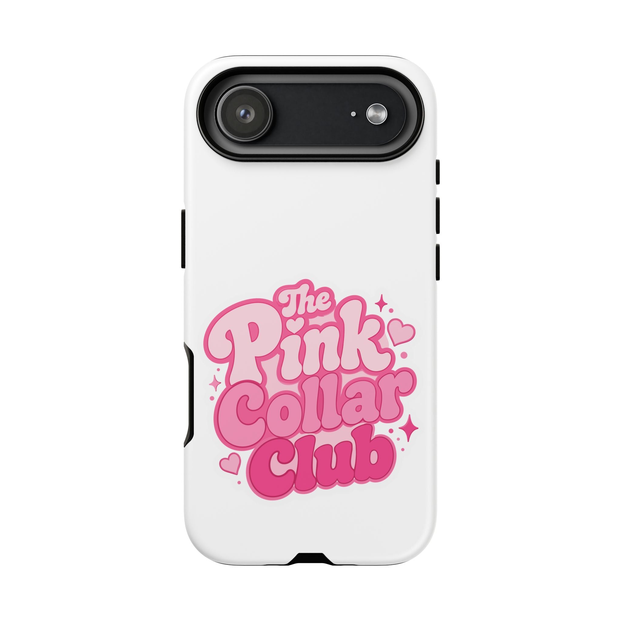 The Pink Collar Club Phone Case — iPhone Cute Retro Pink Graphic Tough Case