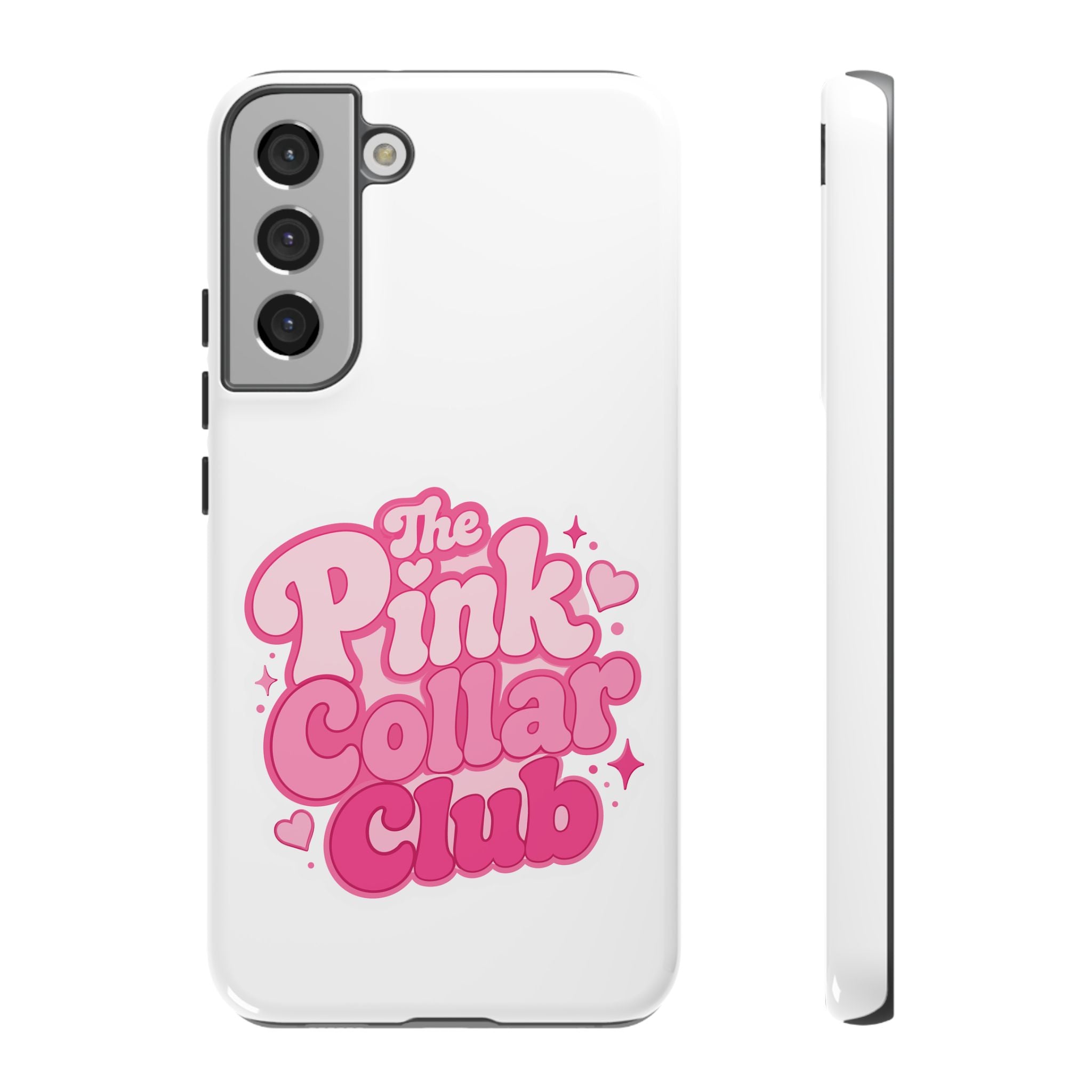 The Pink Collar Club Phone Case — Samsung Galaxy Cute Retro Pink Graphic Tough Case