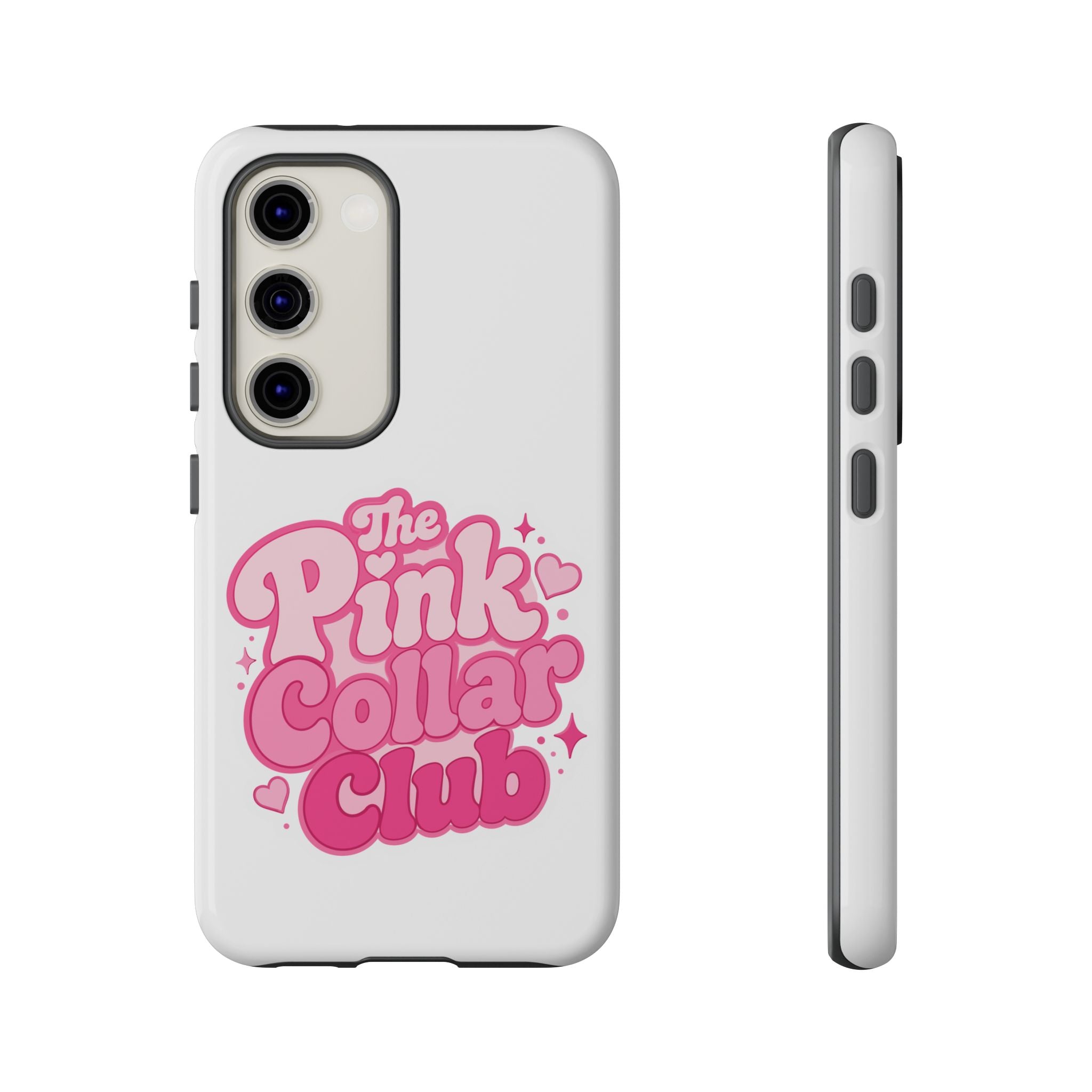 The Pink Collar Club Phone Case — Samsung Galaxy Cute Retro Pink Graphic Tough Case