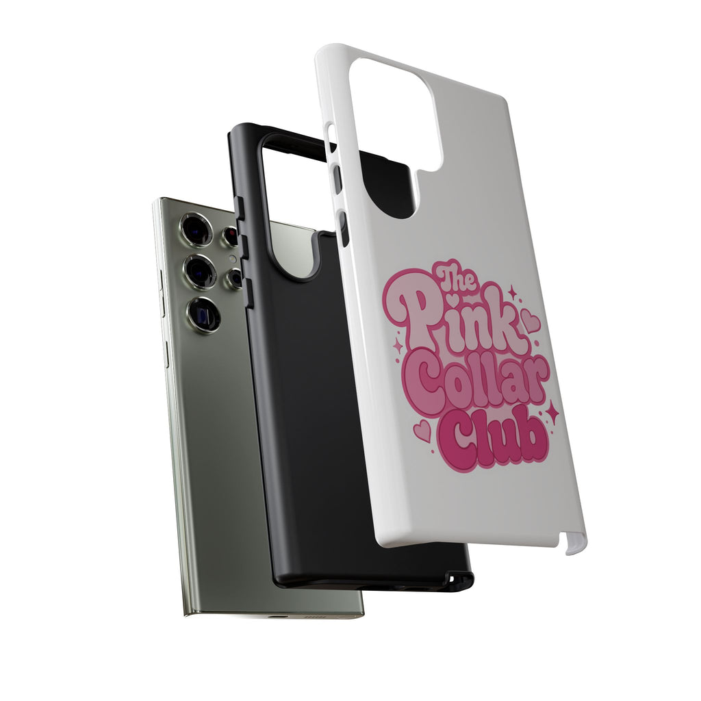 The Pink Collar Club Phone Case — Samsung Galaxy Cute Retro Pink Graphic Tough Case