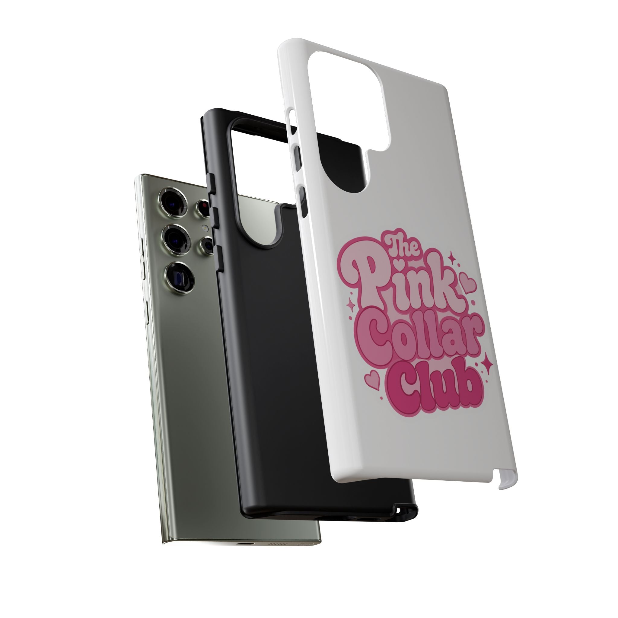 The Pink Collar Club Phone Case — Samsung Galaxy Cute Retro Pink Graphic Tough Case