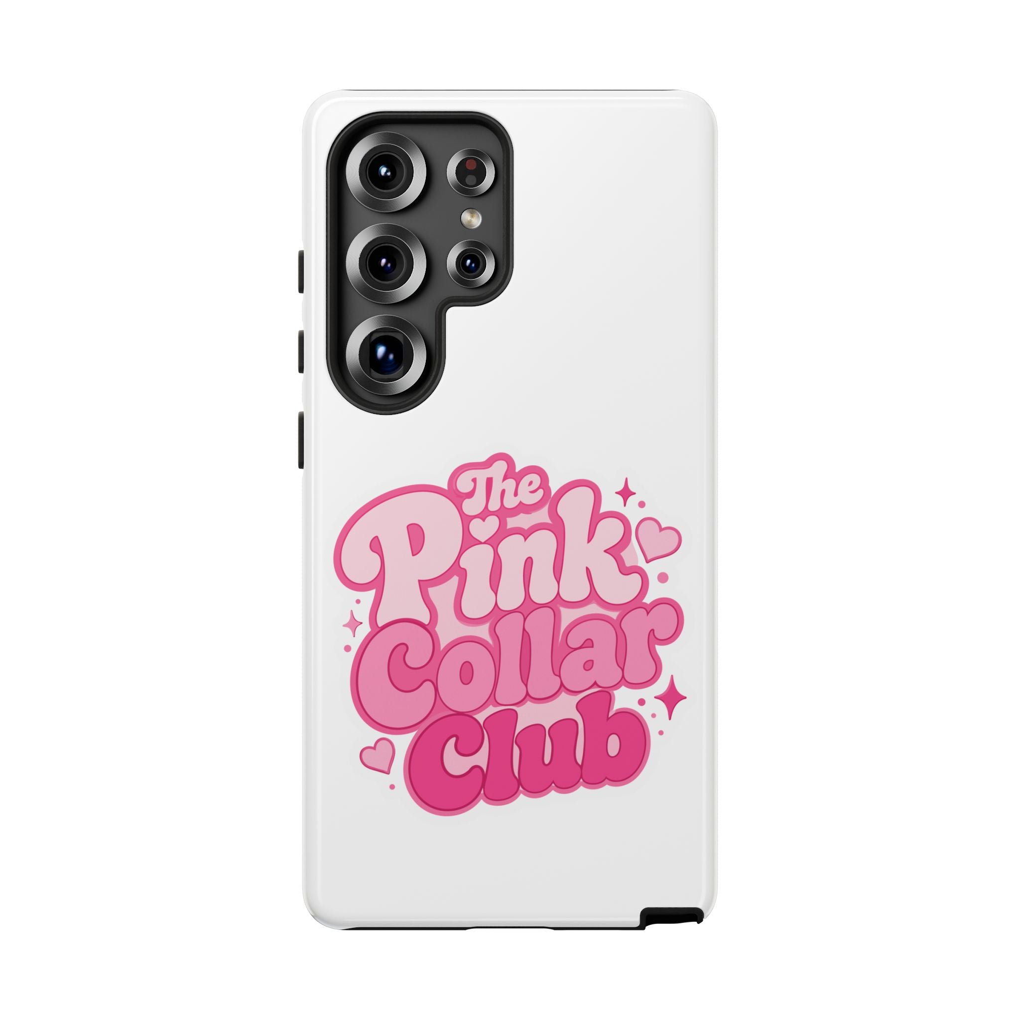 The Pink Collar Club Phone Case — Samsung Galaxy Cute Retro Pink Graphic Tough Case
