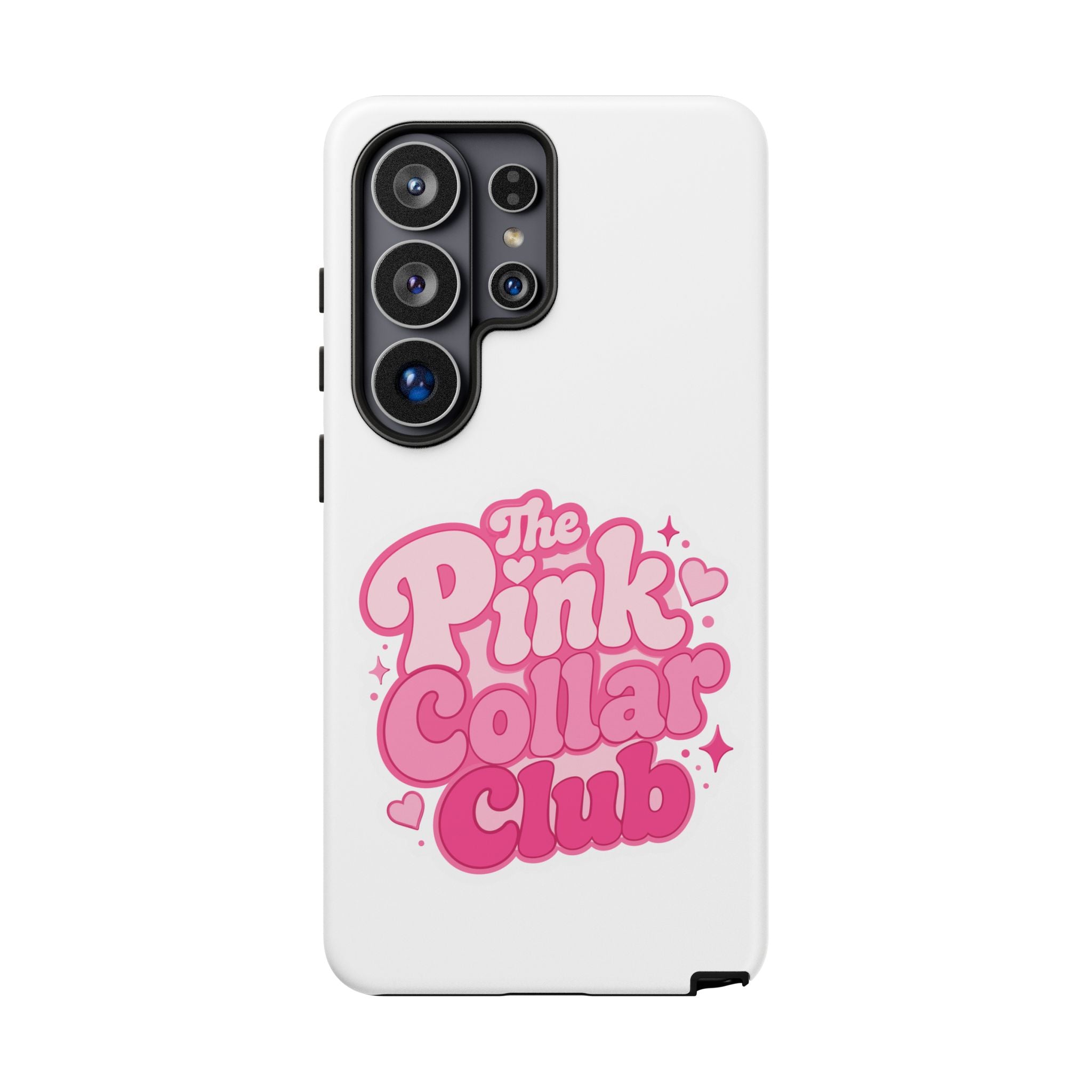 The Pink Collar Club Phone Case — Samsung Galaxy Cute Retro Pink Graphic Tough Case