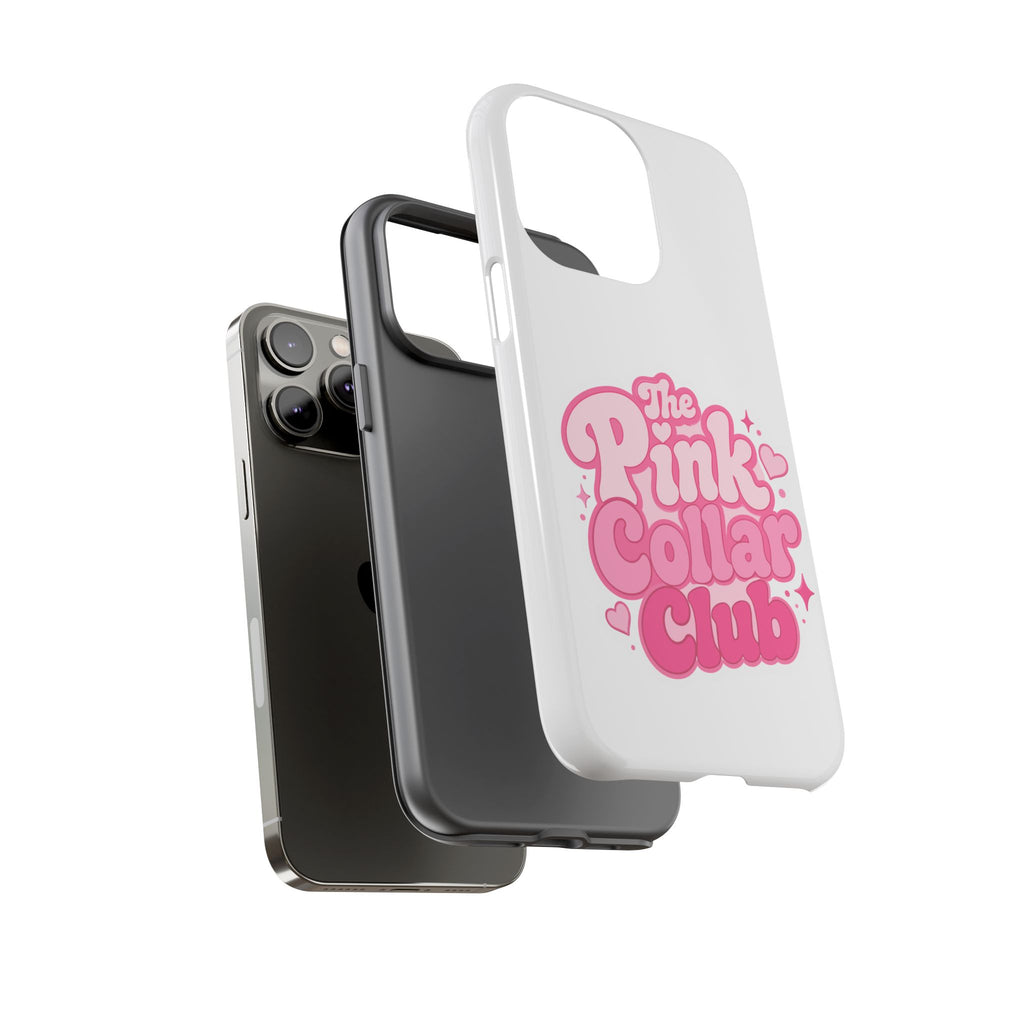 The Pink Collar Club Phone Case — iPhone Cute Retro Pink Graphic Tough Case