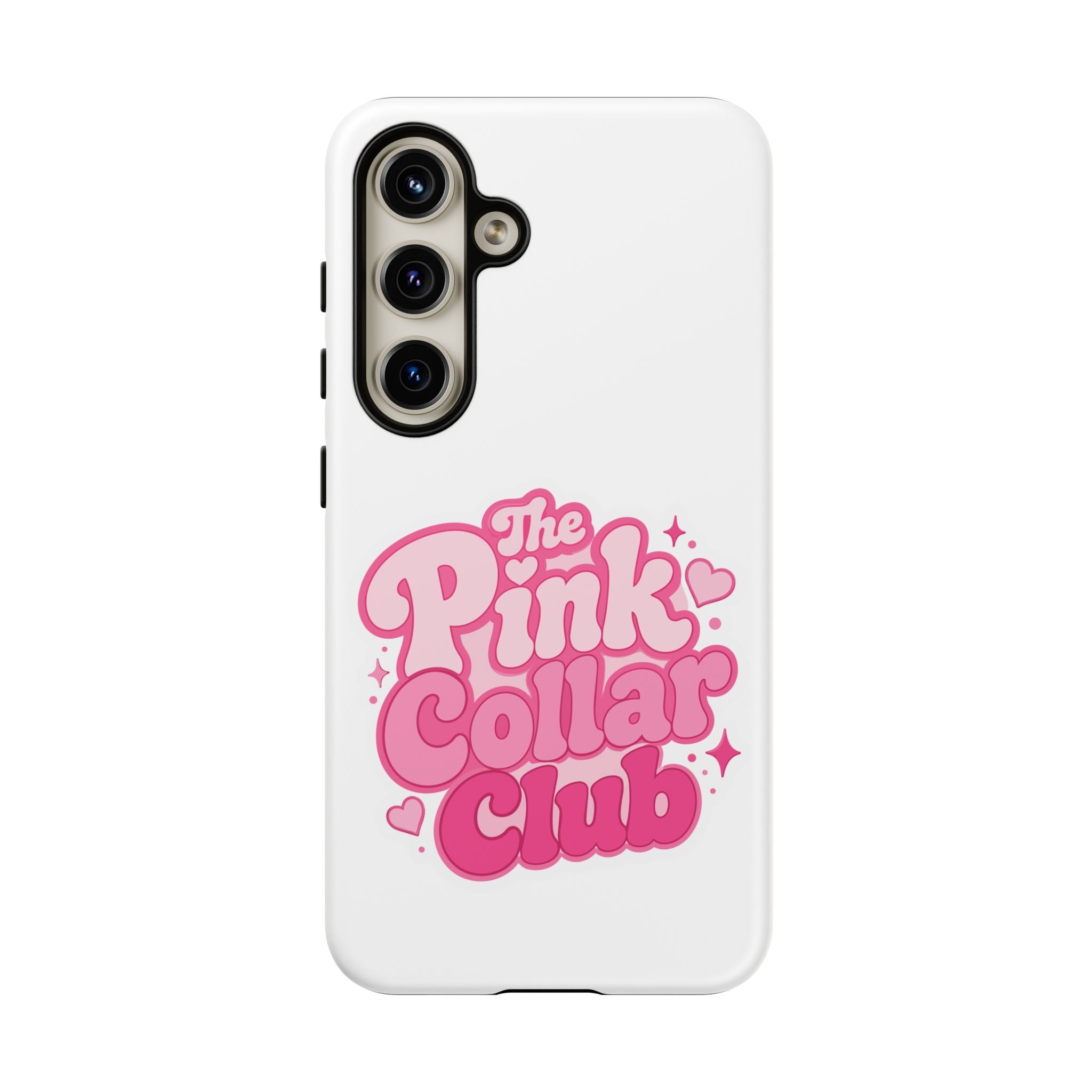 The Pink Collar Club Phone Case — Samsung Galaxy Cute Retro Pink Graphic Tough Case