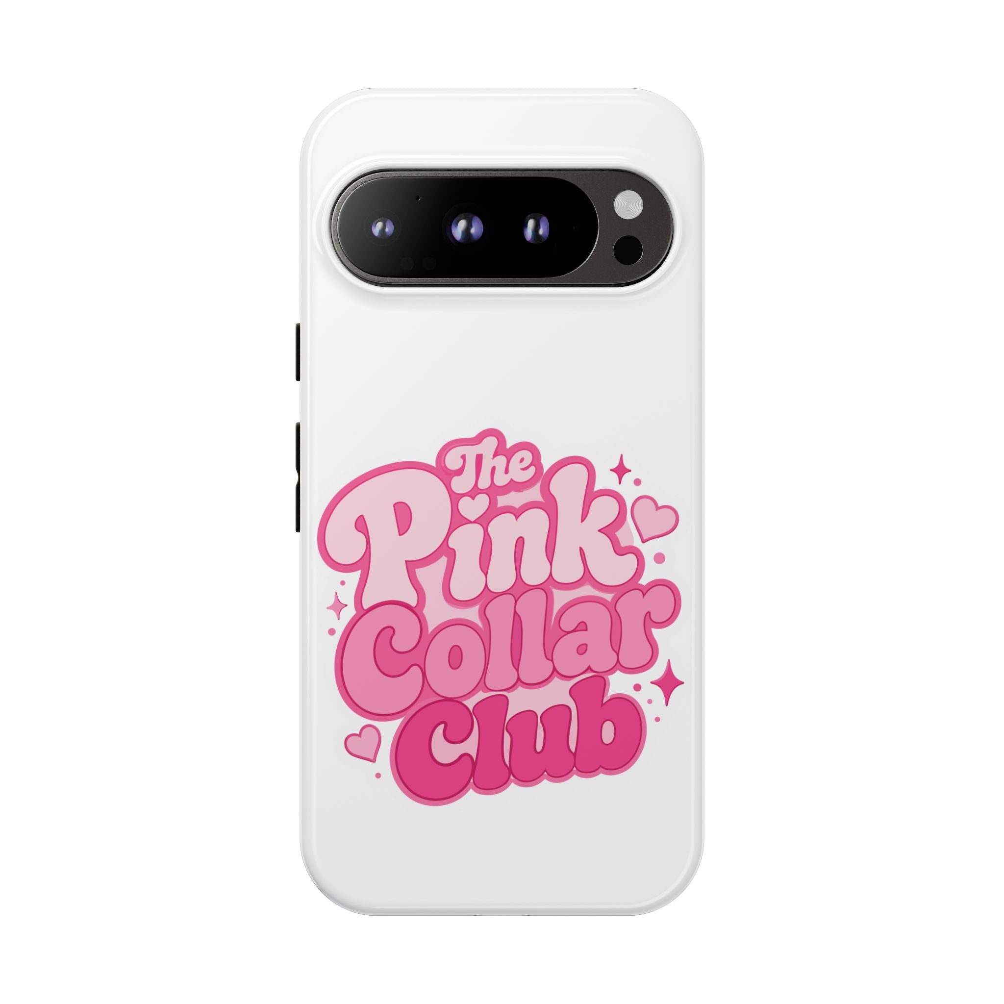 The Pink Collar Club Phone Case — Google Pixel Cute Retro Pink Graphic Tough Case