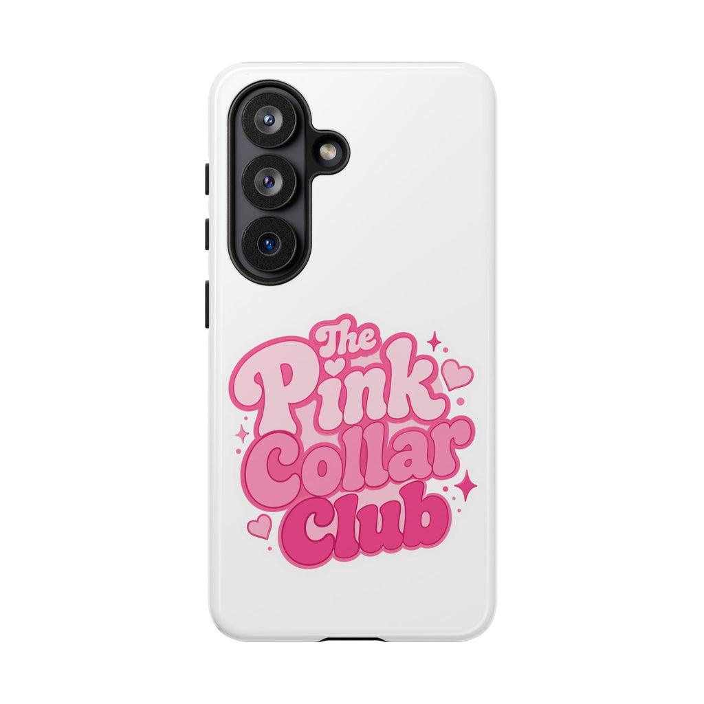 The Pink Collar Club Phone Case — Samsung Galaxy Cute Retro Pink Graphic Tough Case