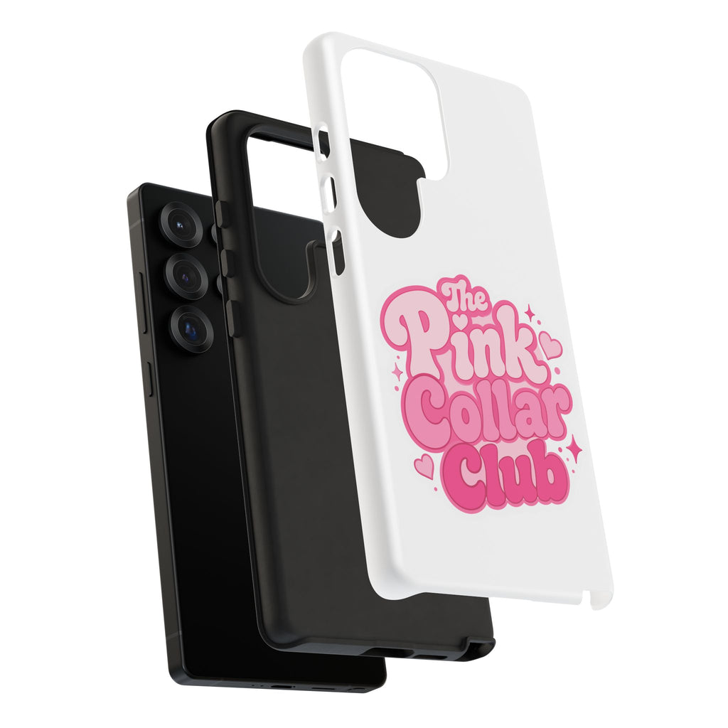 The Pink Collar Club Phone Case — Samsung Galaxy Cute Retro Pink Graphic Tough Case