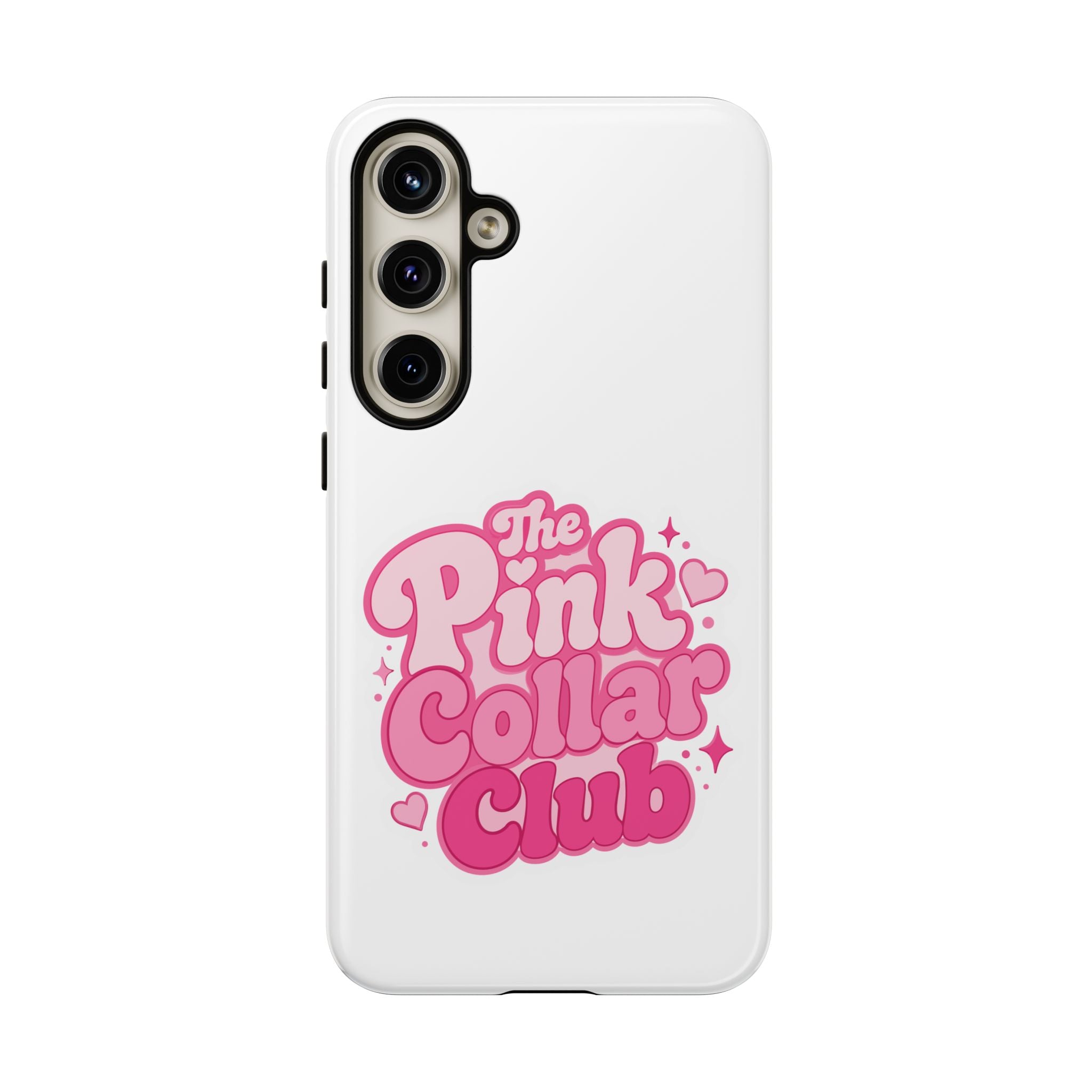 The Pink Collar Club Phone Case — Samsung Galaxy Cute Retro Pink Graphic Tough Case