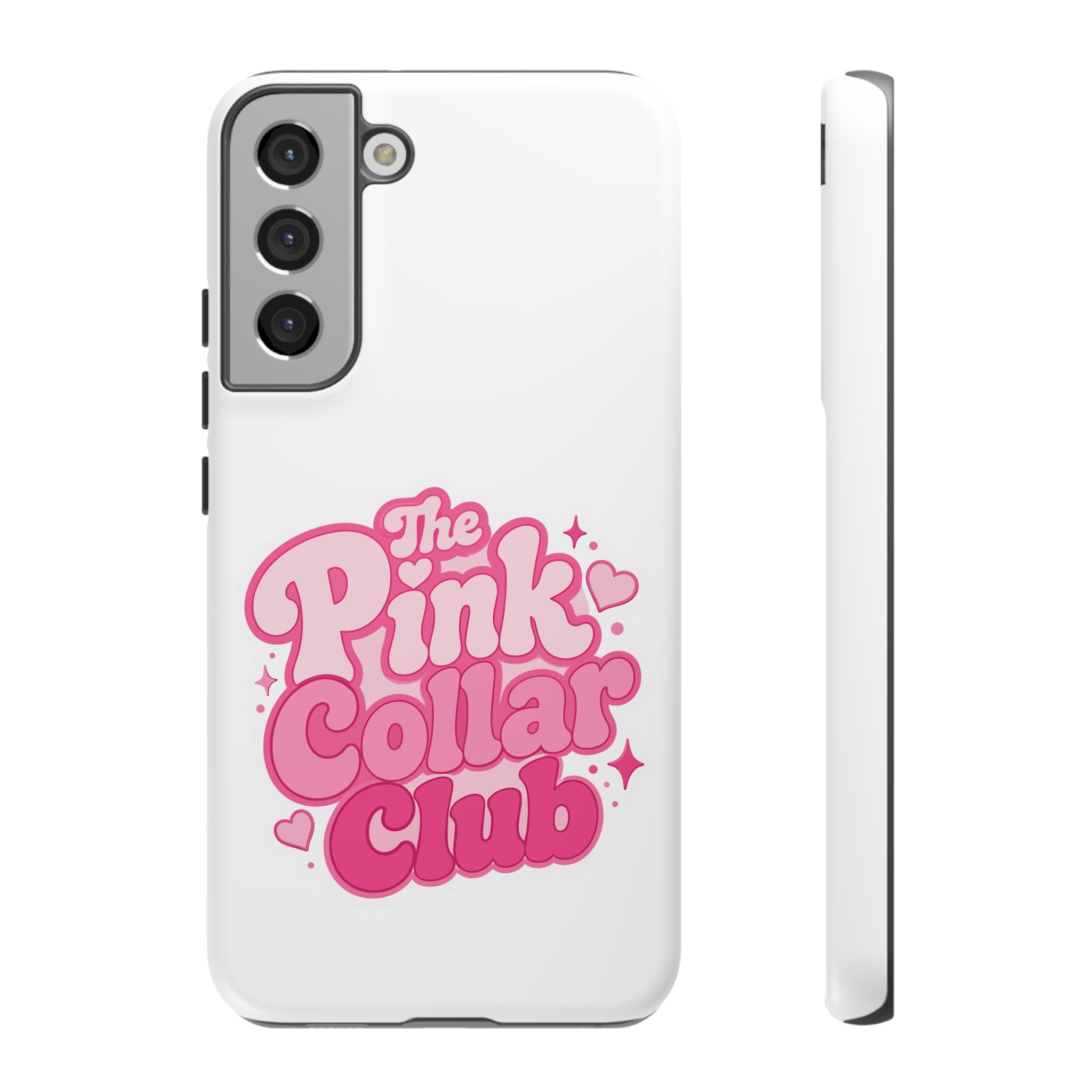 The Pink Collar Club Phone Case — Samsung Galaxy Cute Retro Pink Graphic Tough Case