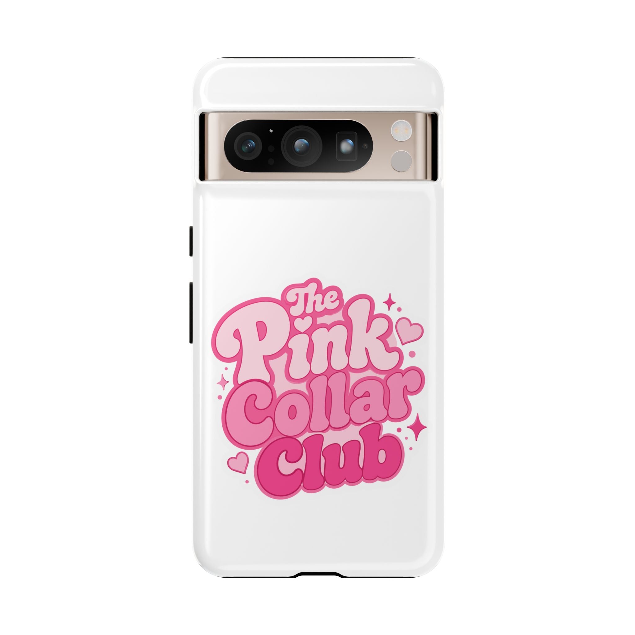 The Pink Collar Club Phone Case — Google Pixel Cute Retro Pink Graphic Tough Case