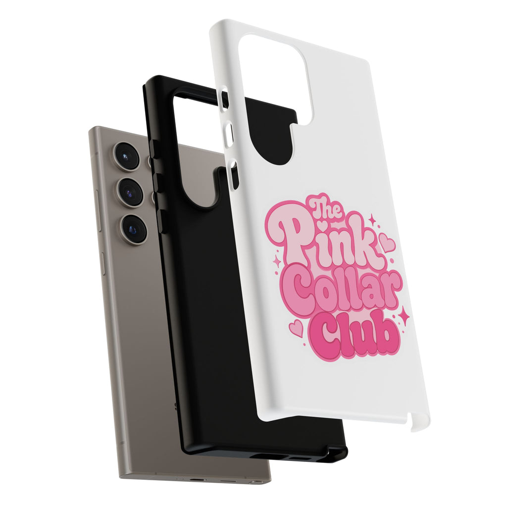 The Pink Collar Club Phone Case — Samsung Galaxy Cute Retro Pink Graphic Tough Case
