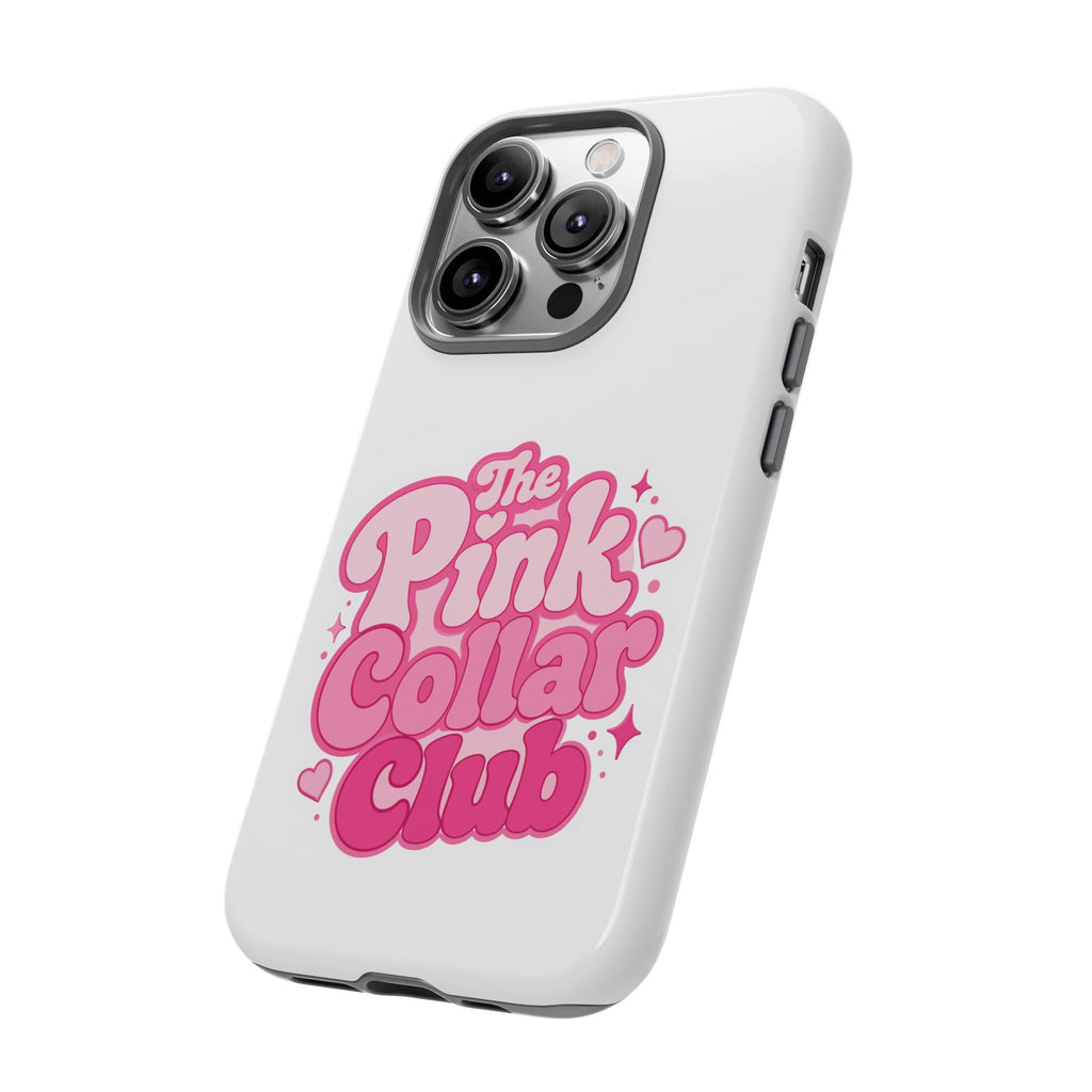 The Pink Collar Club Phone Case — iPhone Cute Retro Pink Graphic Tough Case