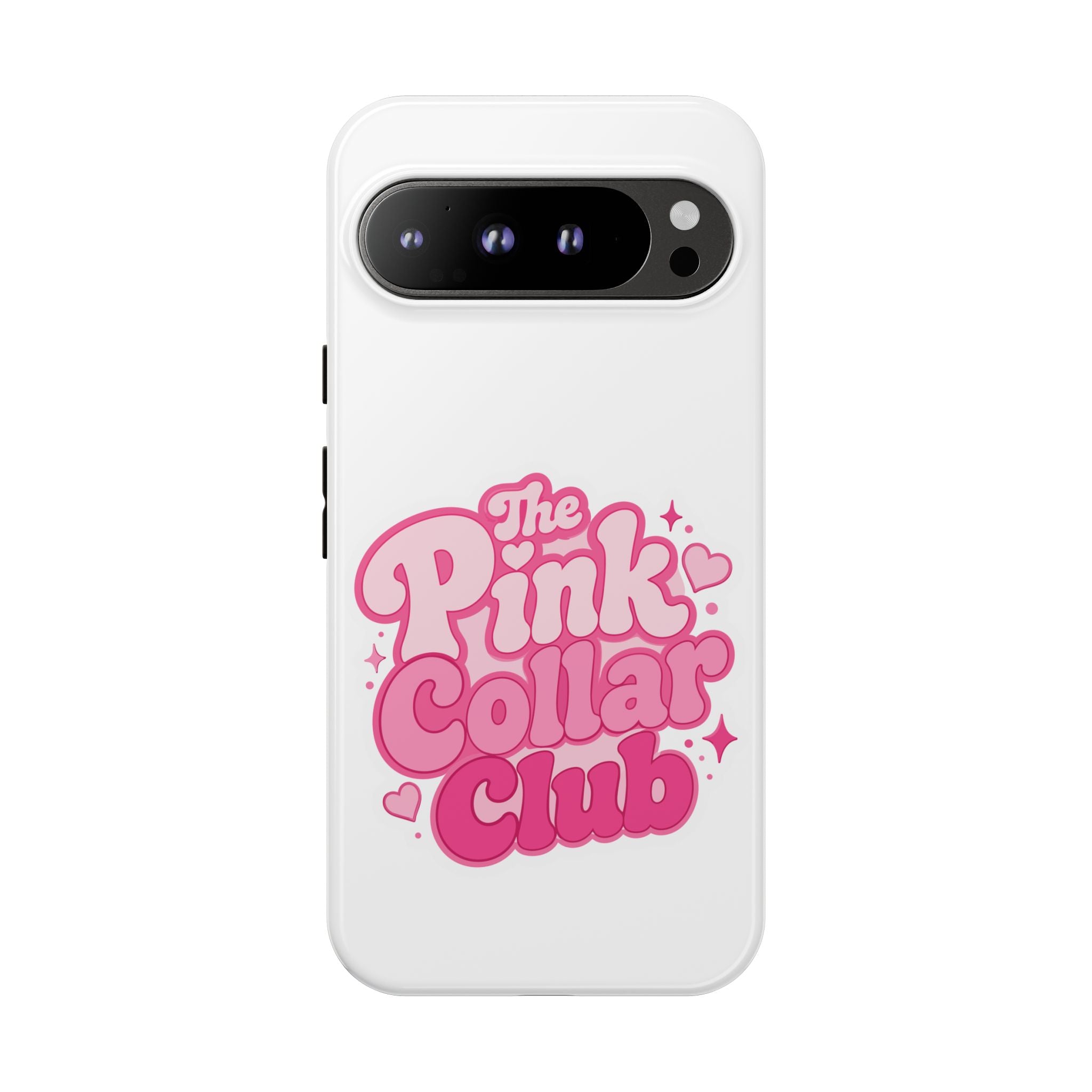 The Pink Collar Club Phone Case — Google Pixel Cute Retro Pink Graphic Tough Case