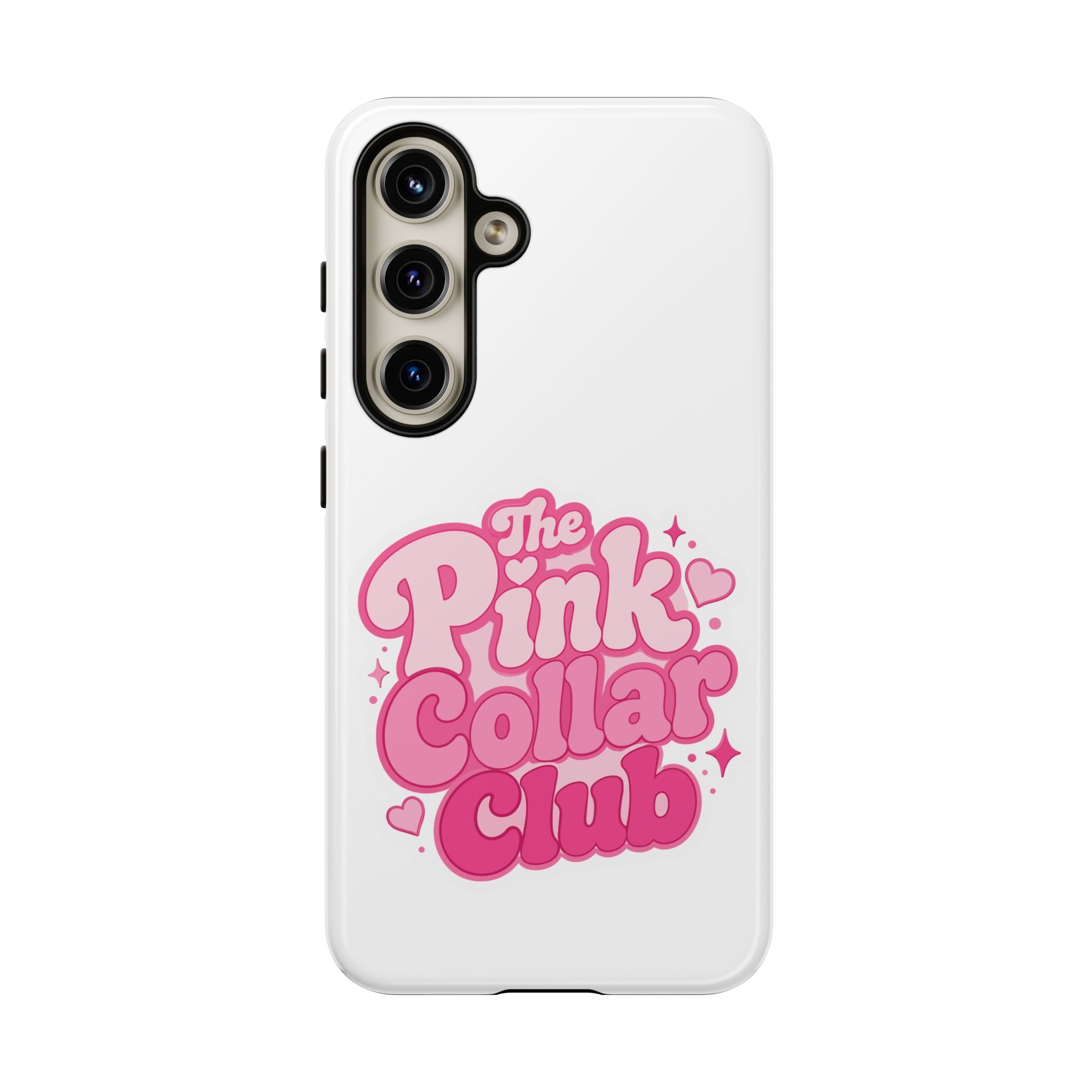 The Pink Collar Club Phone Case — Samsung Galaxy Cute Retro Pink Graphic Tough Case
