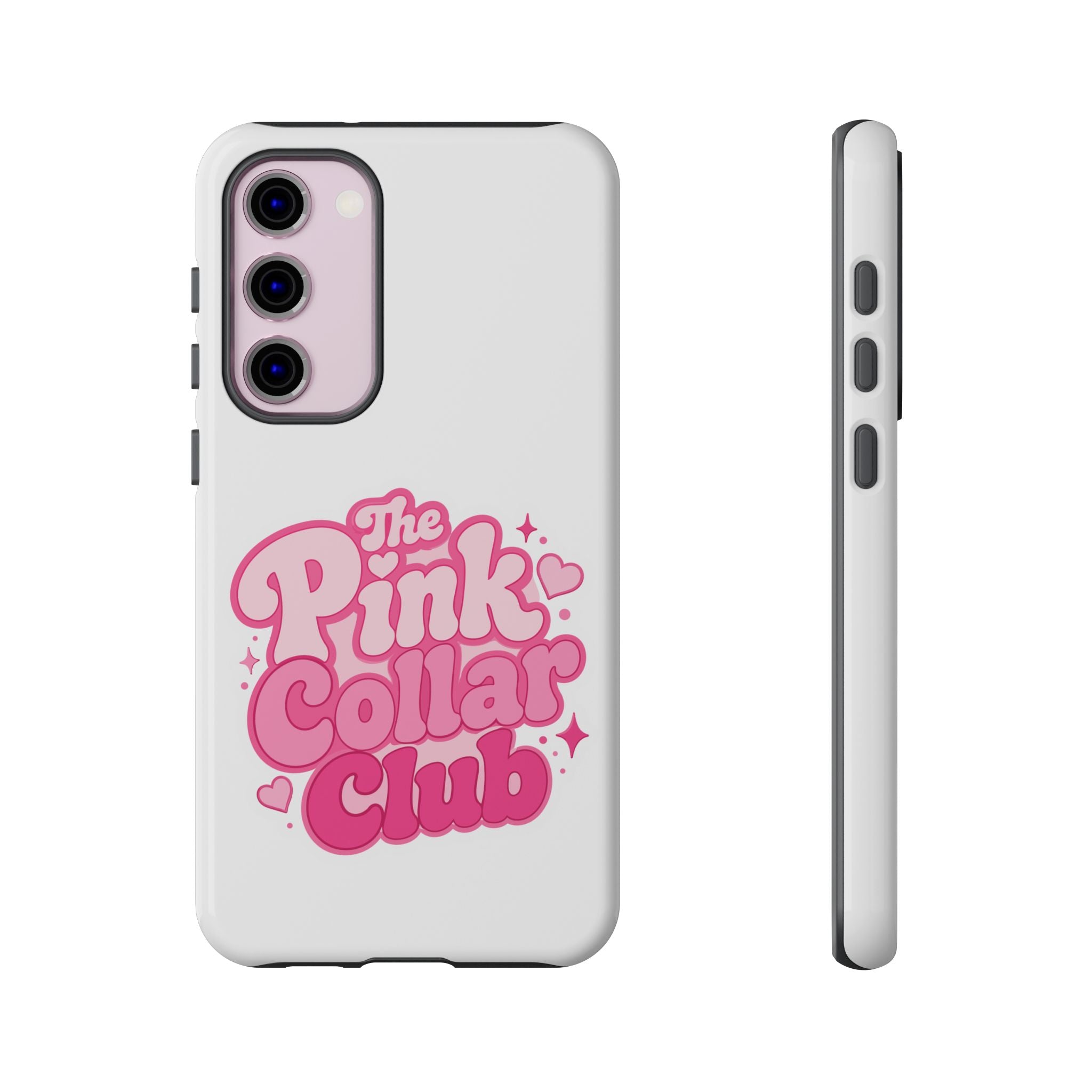 The Pink Collar Club Phone Case — Samsung Galaxy Cute Retro Pink Graphic Tough Case
