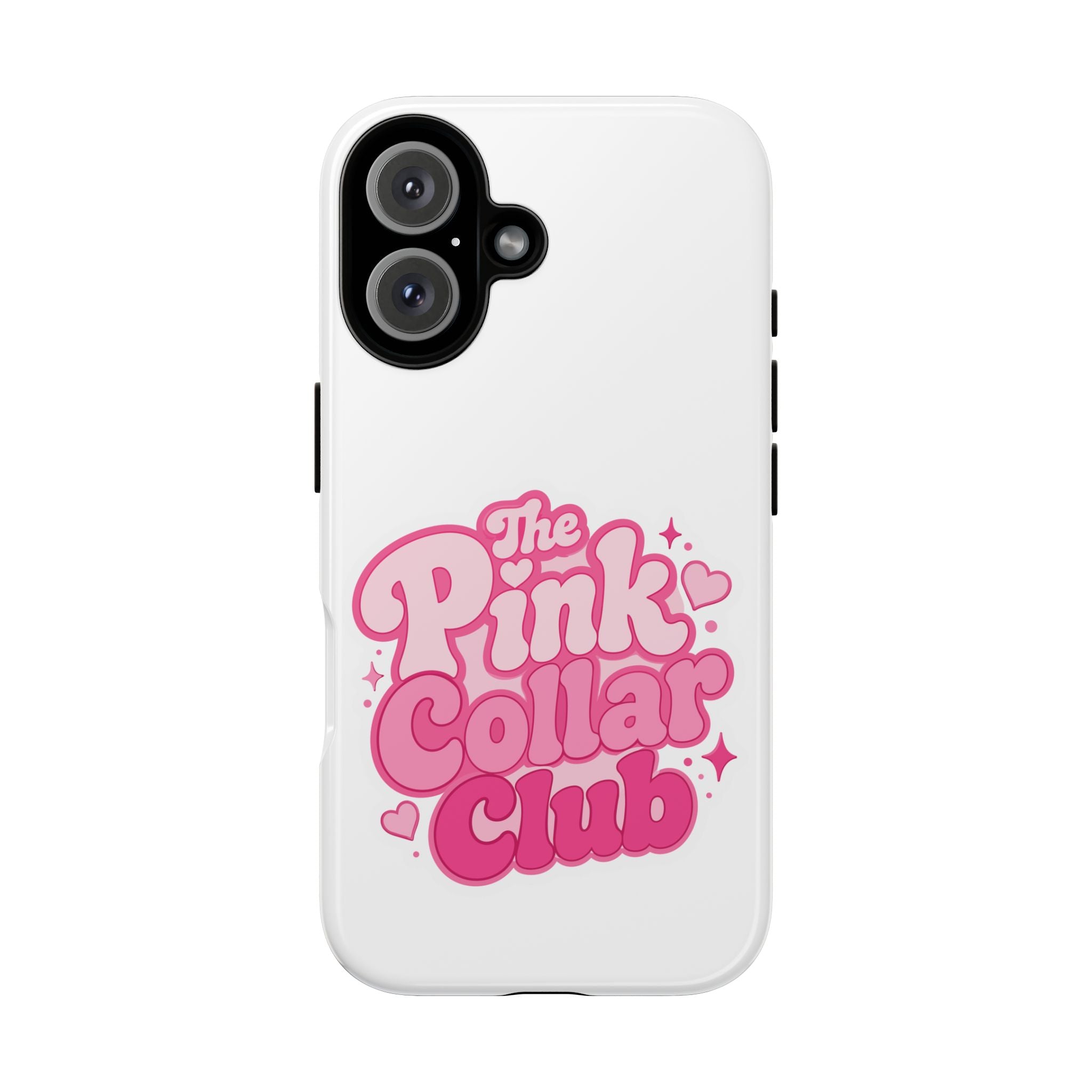 The Pink Collar Club Phone Case — iPhone Cute Retro Pink Graphic Tough Case