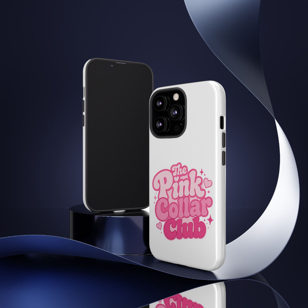 The Pink Collar Club Phone Case — iPhone Cute Retro Pink Graphic Tough Case