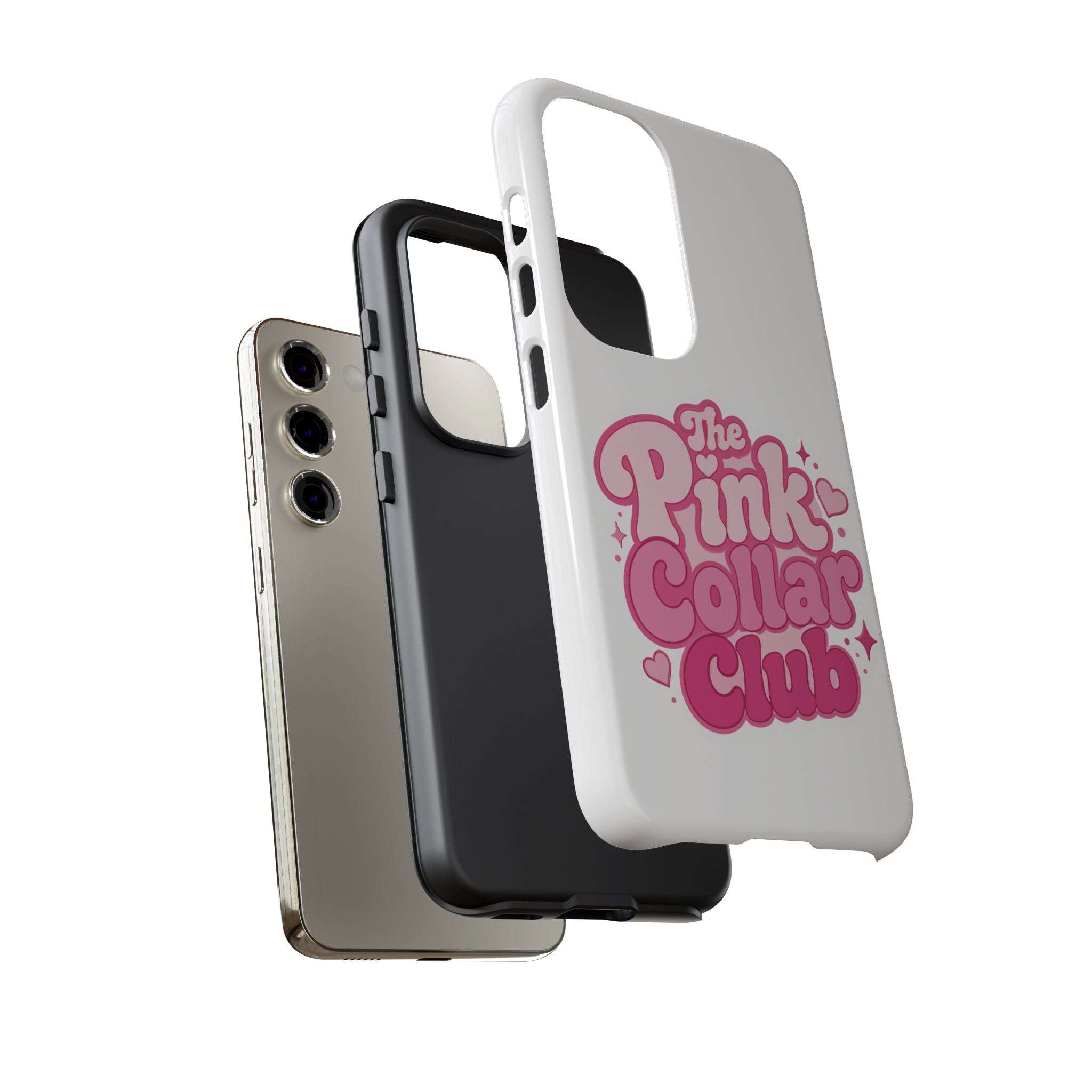 The Pink Collar Club Phone Case — Samsung Galaxy Cute Retro Pink Graphic Tough Case