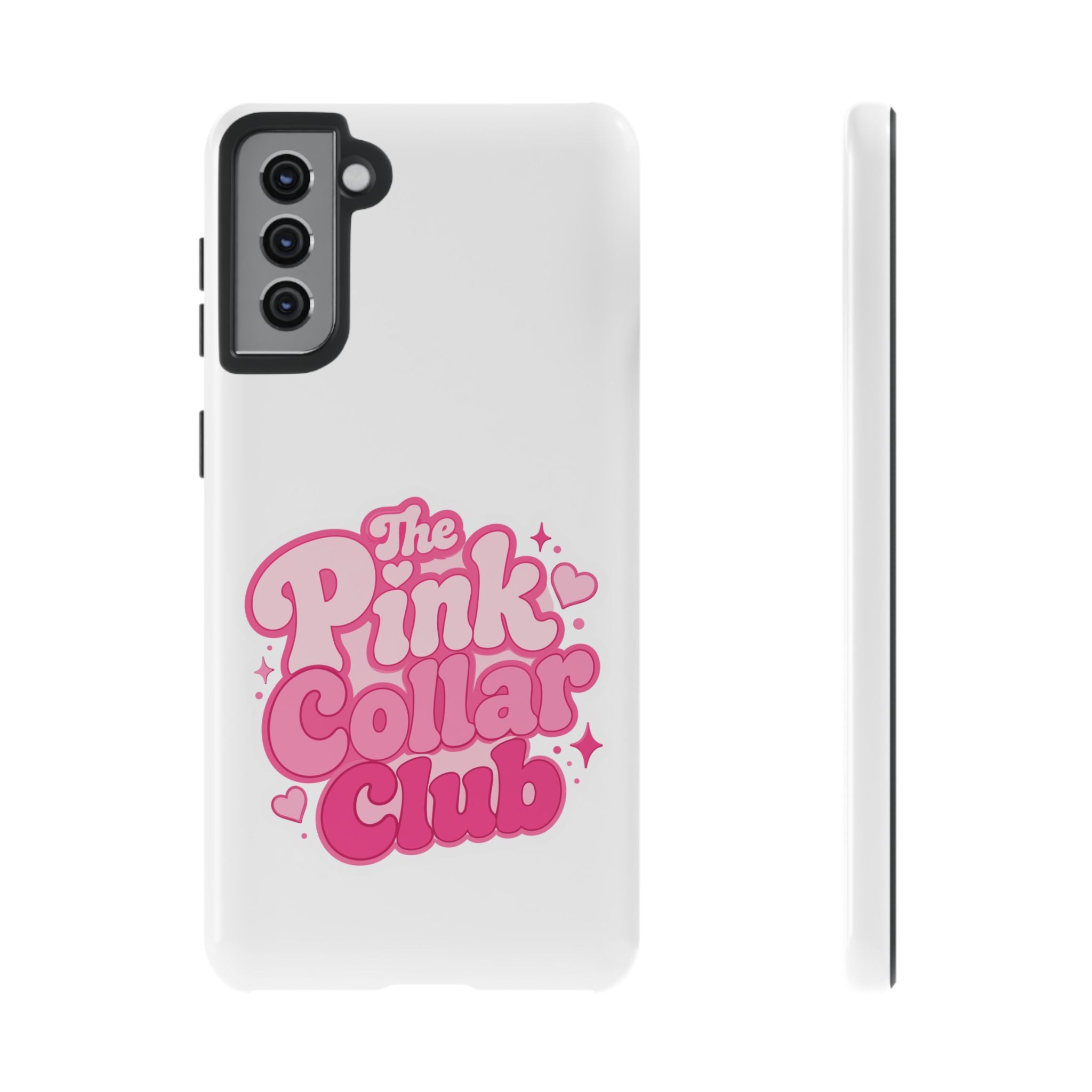 The Pink Collar Club Phone Case — Samsung Galaxy Cute Retro Pink Graphic Tough Case