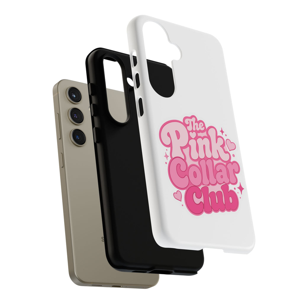 The Pink Collar Club Phone Case — Samsung Galaxy Cute Retro Pink Graphic Tough Case