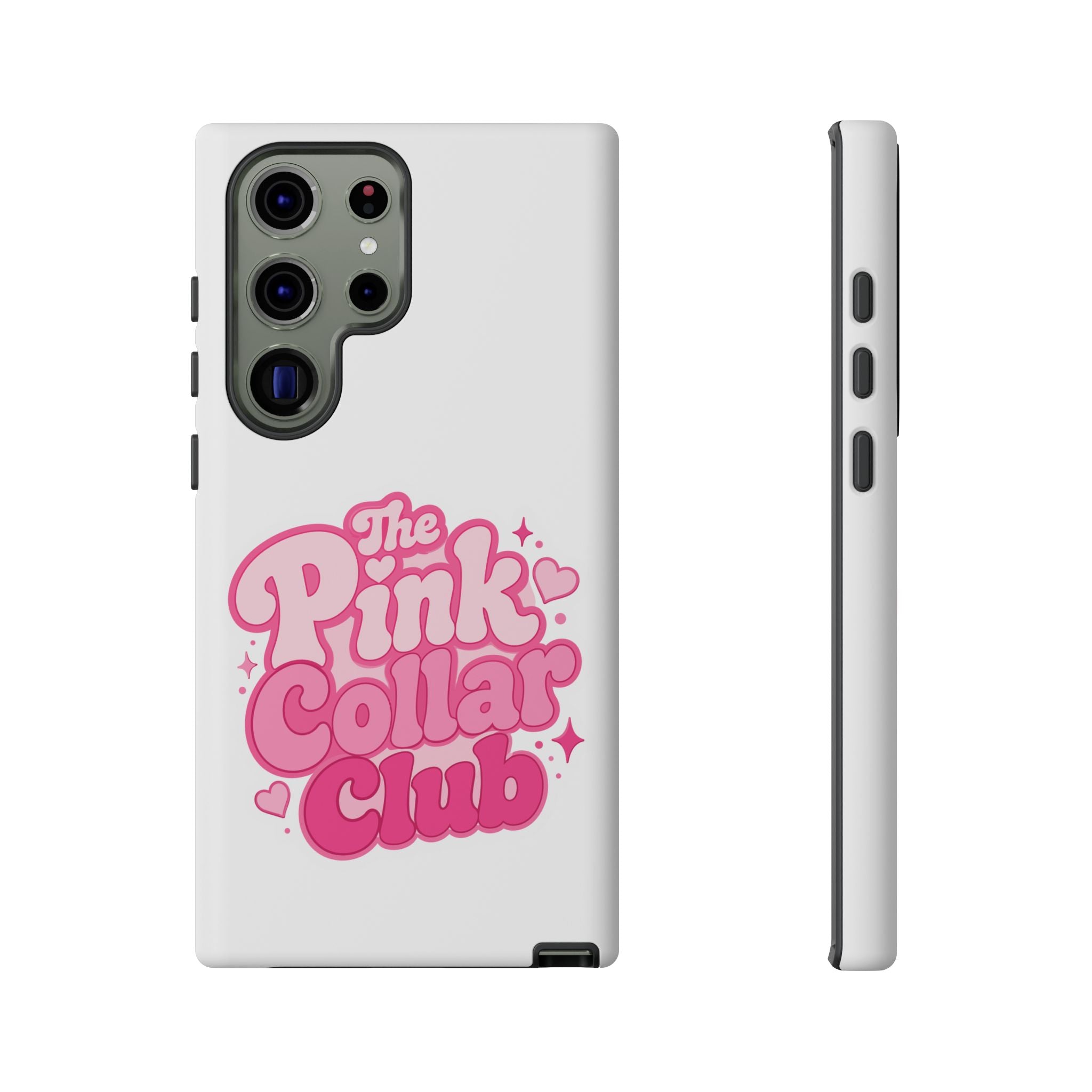 The Pink Collar Club Phone Case — Samsung Galaxy Cute Retro Pink Graphic Tough Case