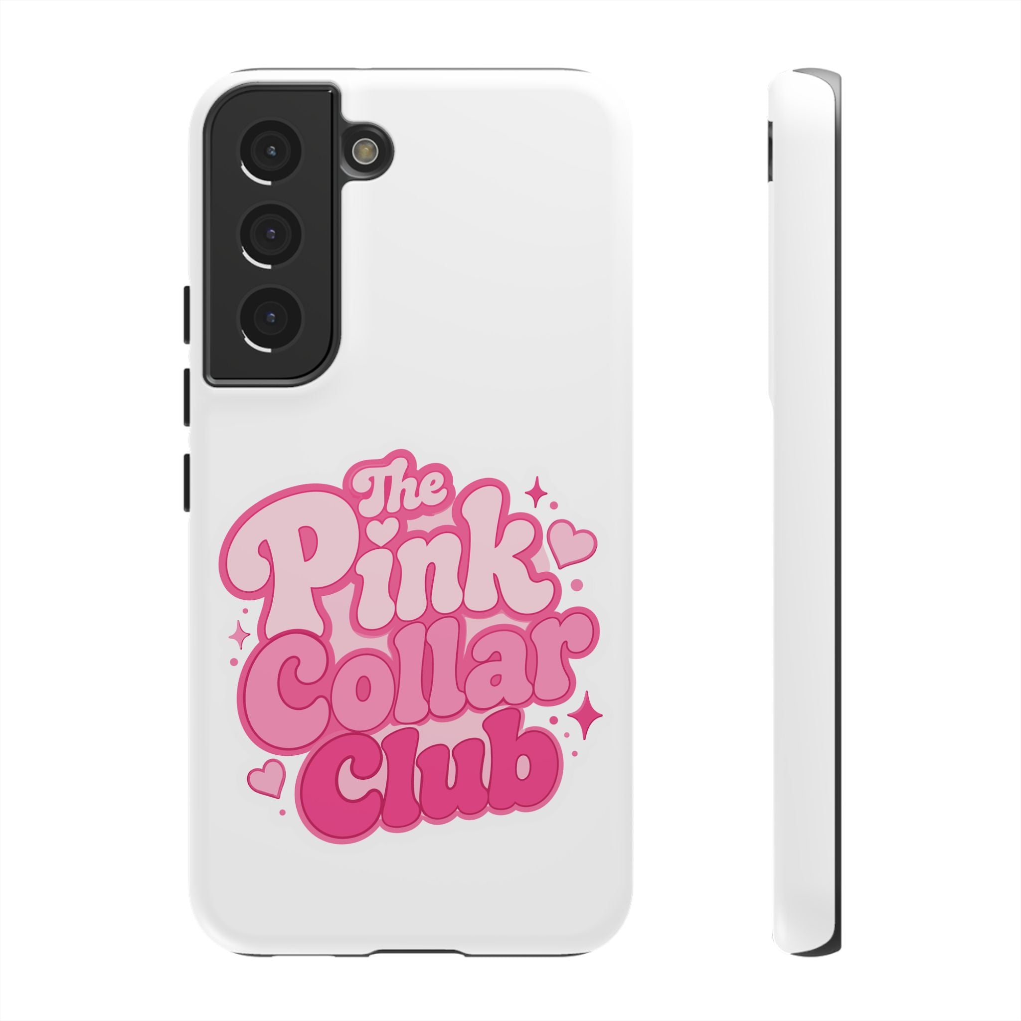 The Pink Collar Club Phone Case — Samsung Galaxy Cute Retro Pink Graphic Tough Case
