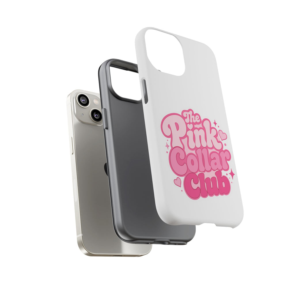 The Pink Collar Club Phone Case — iPhone Cute Retro Pink Graphic Tough Case