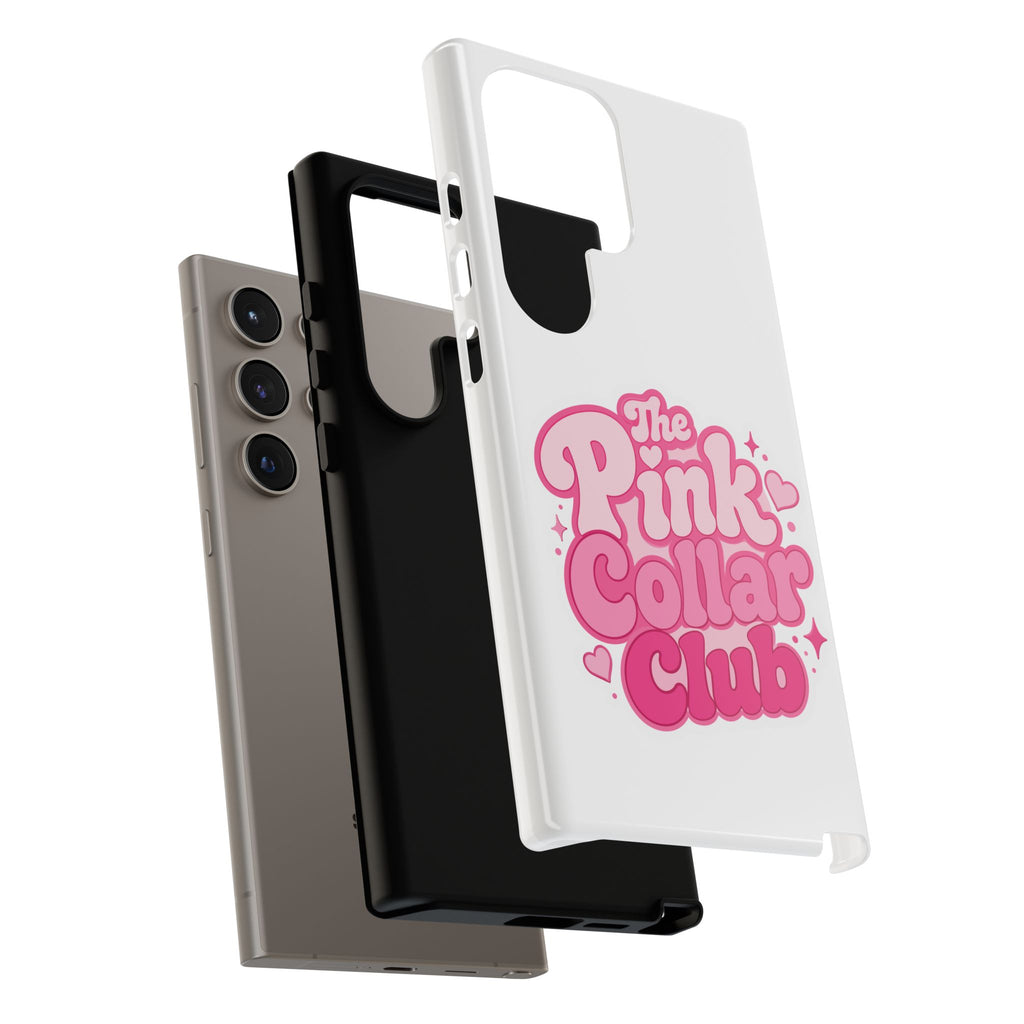 The Pink Collar Club Phone Case — Samsung Galaxy Cute Retro Pink Graphic Tough Case