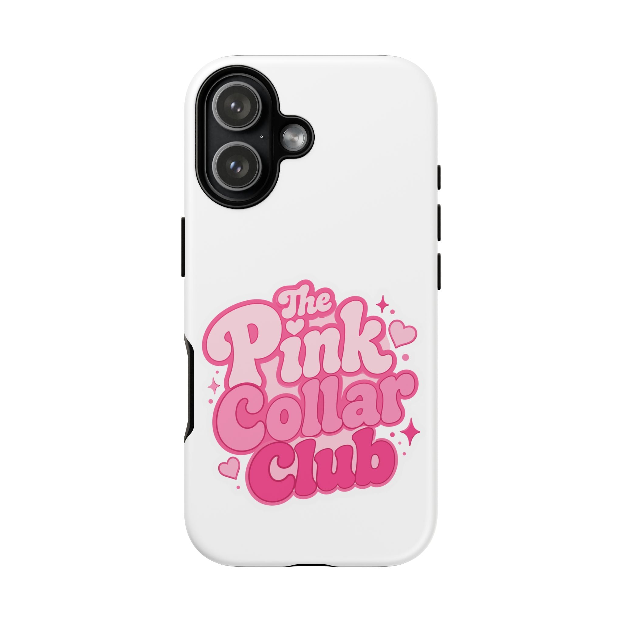 The Pink Collar Club Phone Case — iPhone Cute Retro Pink Graphic Tough Case