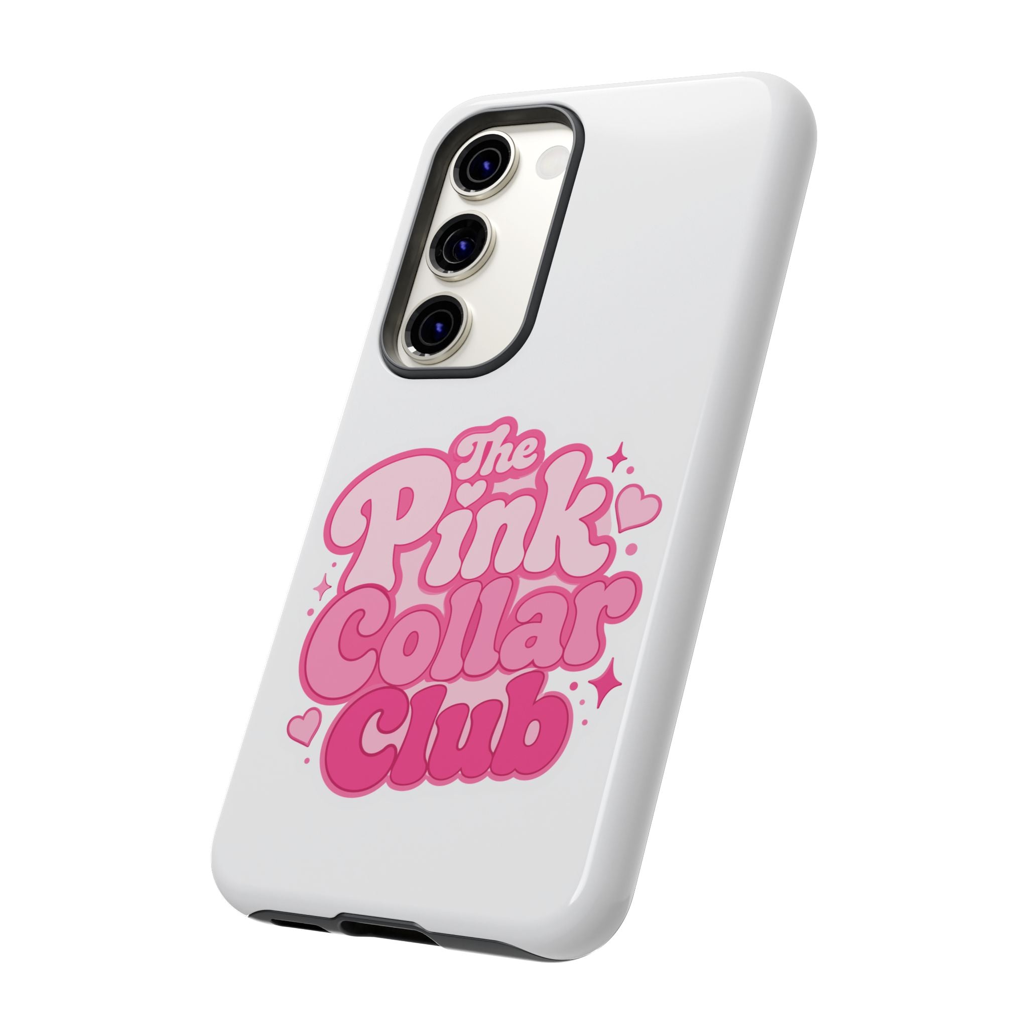 The Pink Collar Club Phone Case — Samsung Galaxy Cute Retro Pink Graphic Tough Case