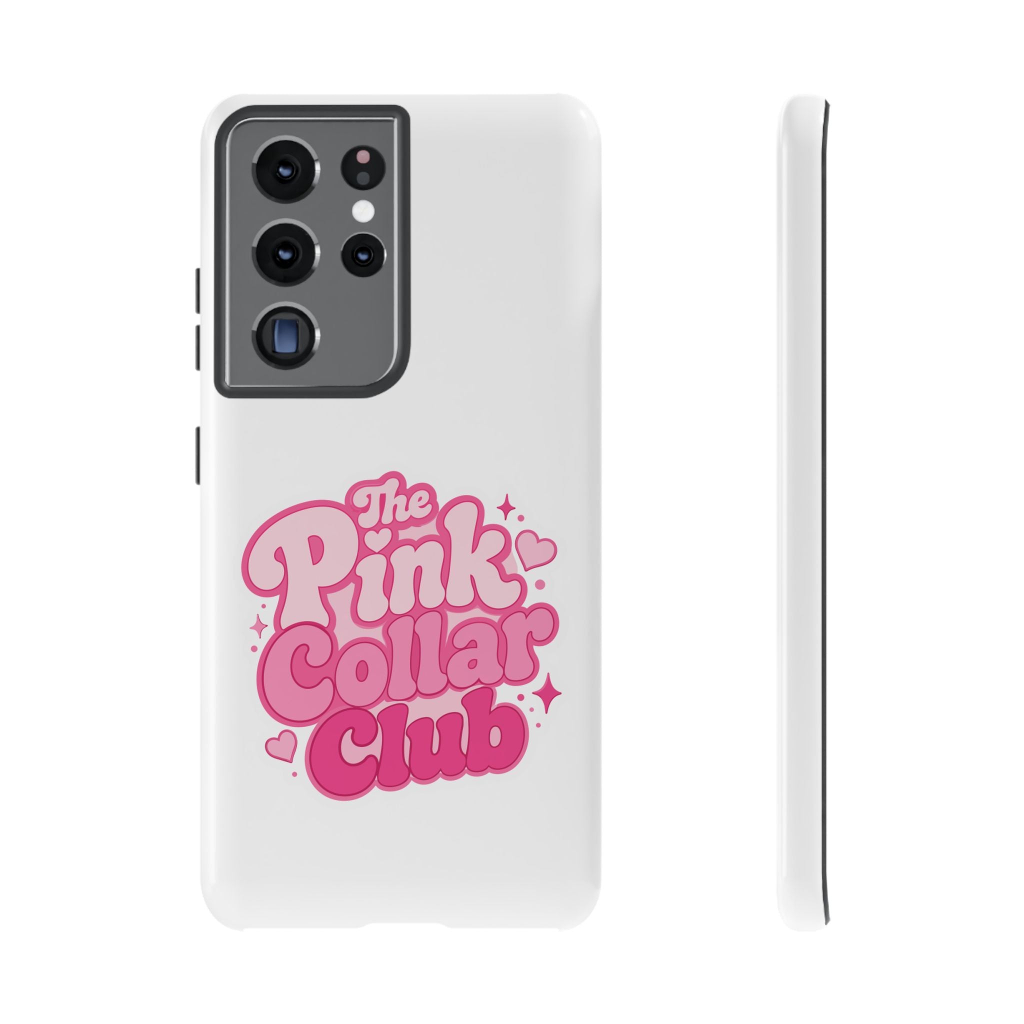 The Pink Collar Club Phone Case — Samsung Galaxy Cute Retro Pink Graphic Tough Case