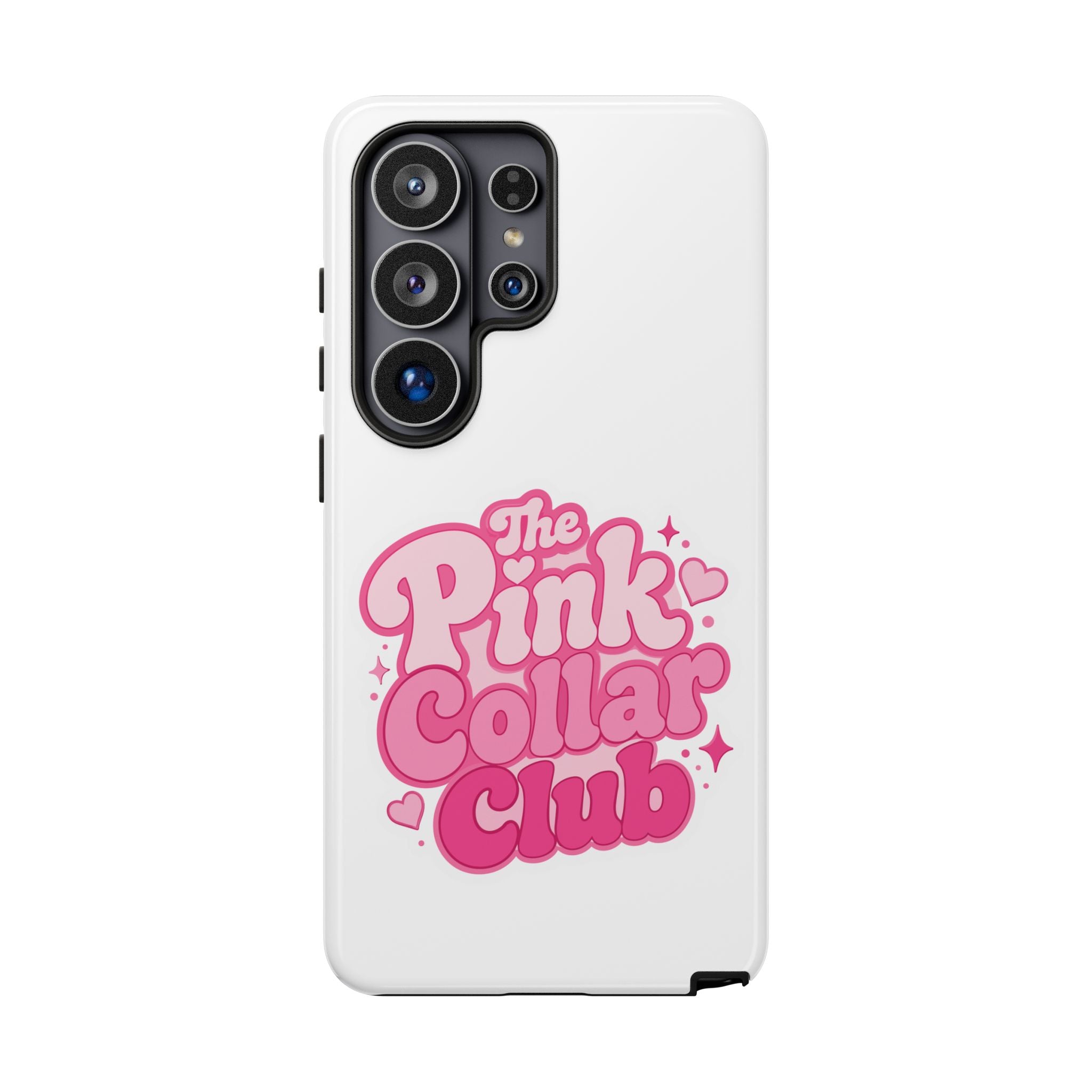 The Pink Collar Club Phone Case — Samsung Galaxy Cute Retro Pink Graphic Tough Case