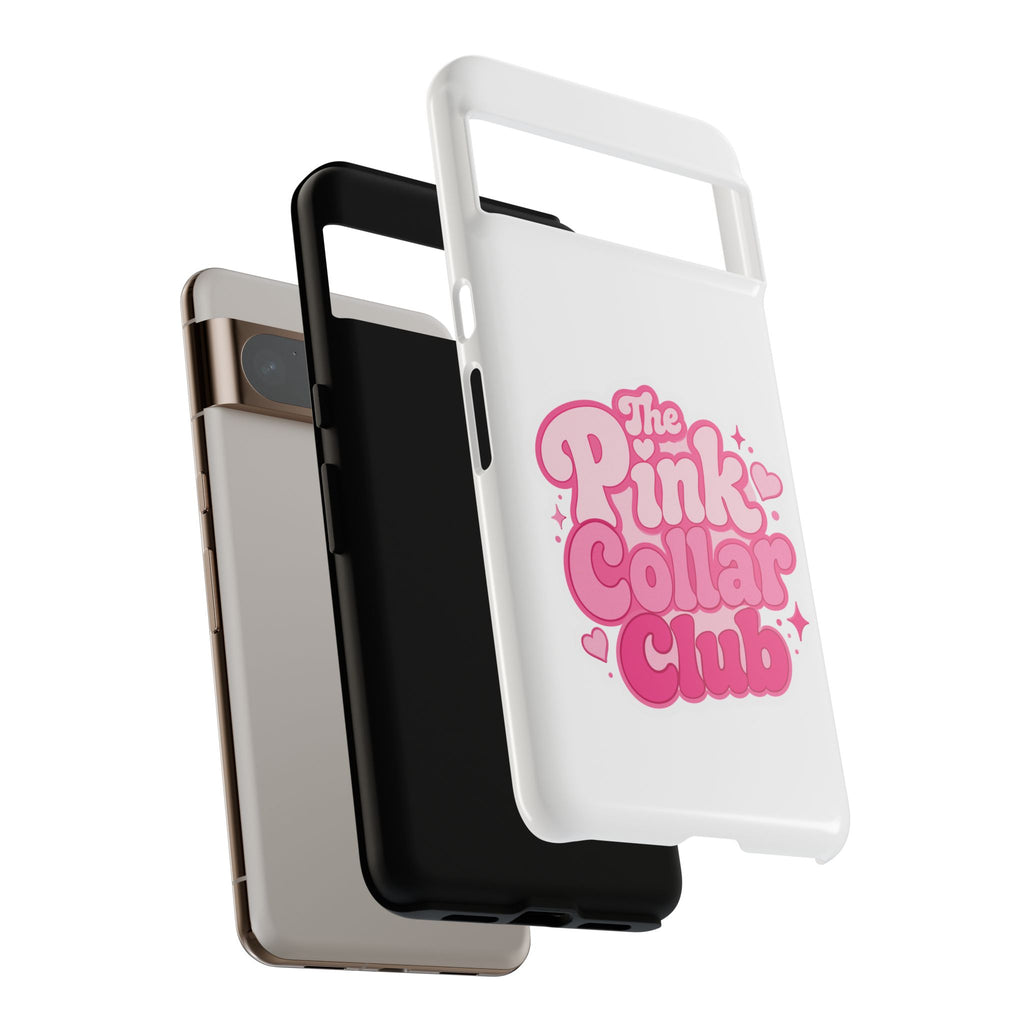 The Pink Collar Club Phone Case — Google Pixel Cute Retro Pink Graphic Tough Case