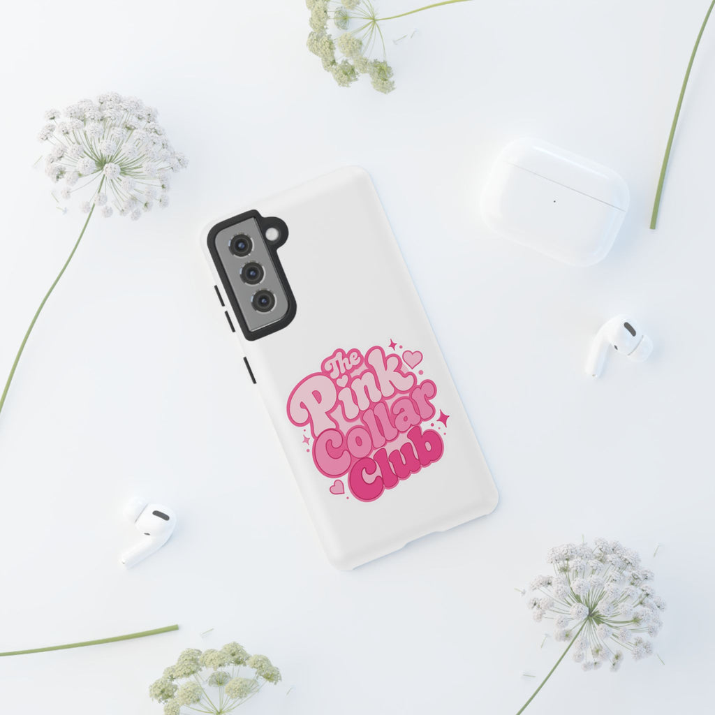 The Pink Collar Club Phone Case — Samsung Galaxy Cute Retro Pink Graphic Tough Case