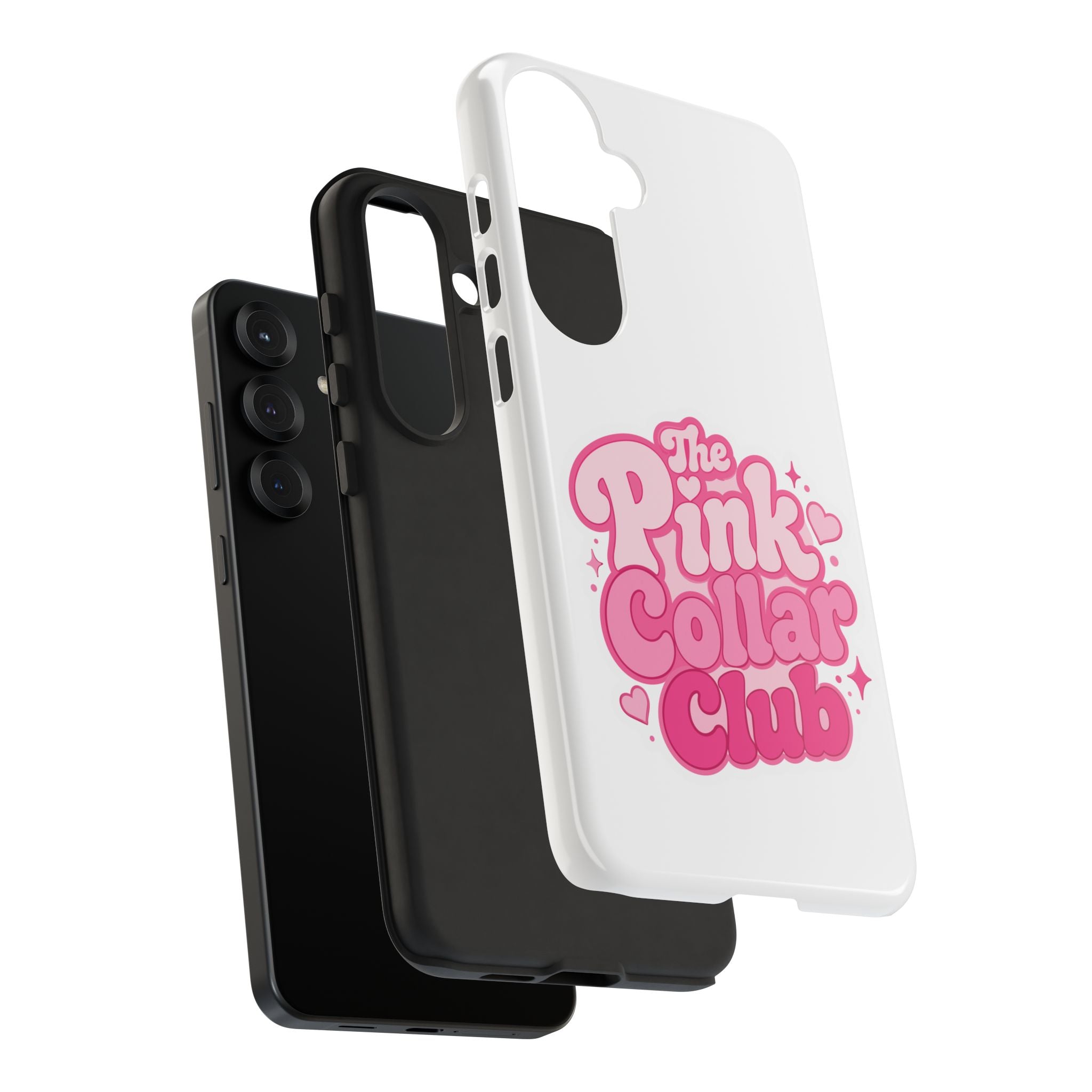 The Pink Collar Club Phone Case — Samsung Galaxy Cute Retro Pink Graphic Tough Case