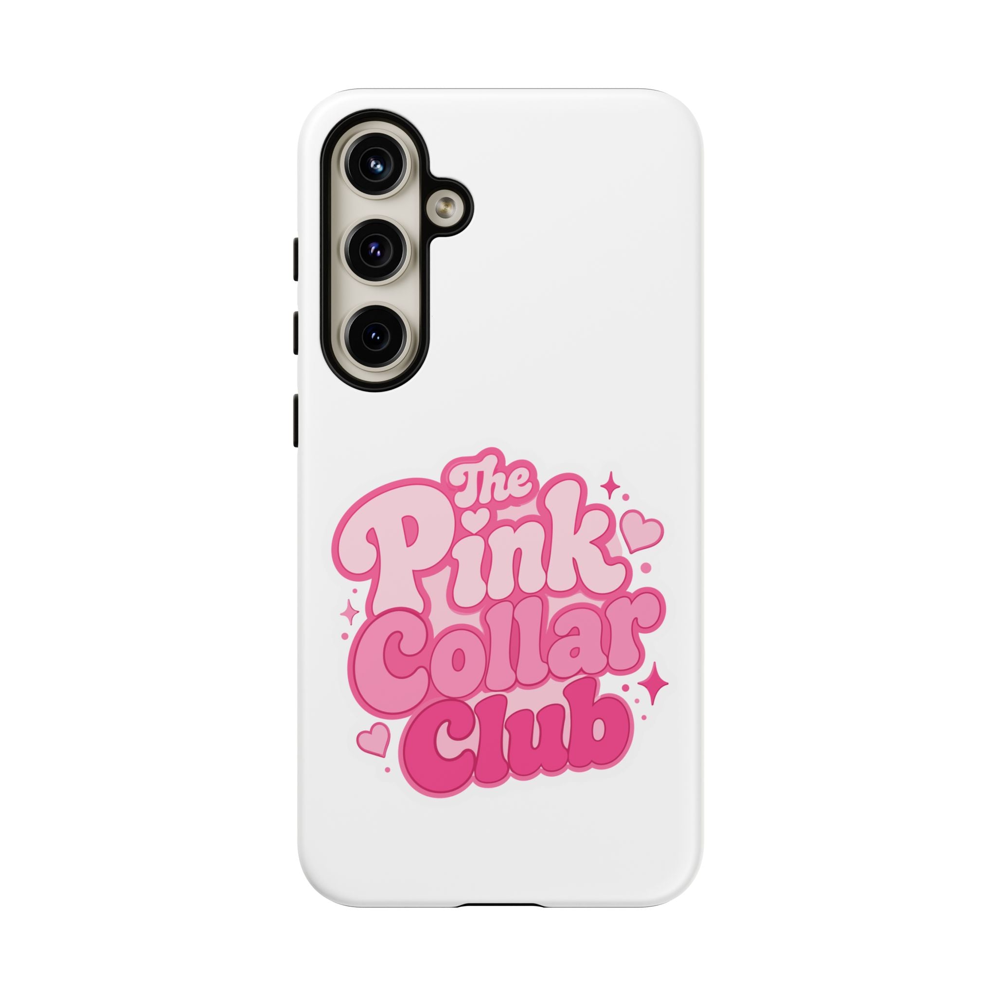 The Pink Collar Club Phone Case — Samsung Galaxy Cute Retro Pink Graphic Tough Case