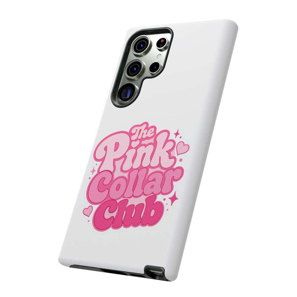 The Pink Collar Club Phone Case — Samsung Galaxy Cute Retro Pink Graphic Tough Case
