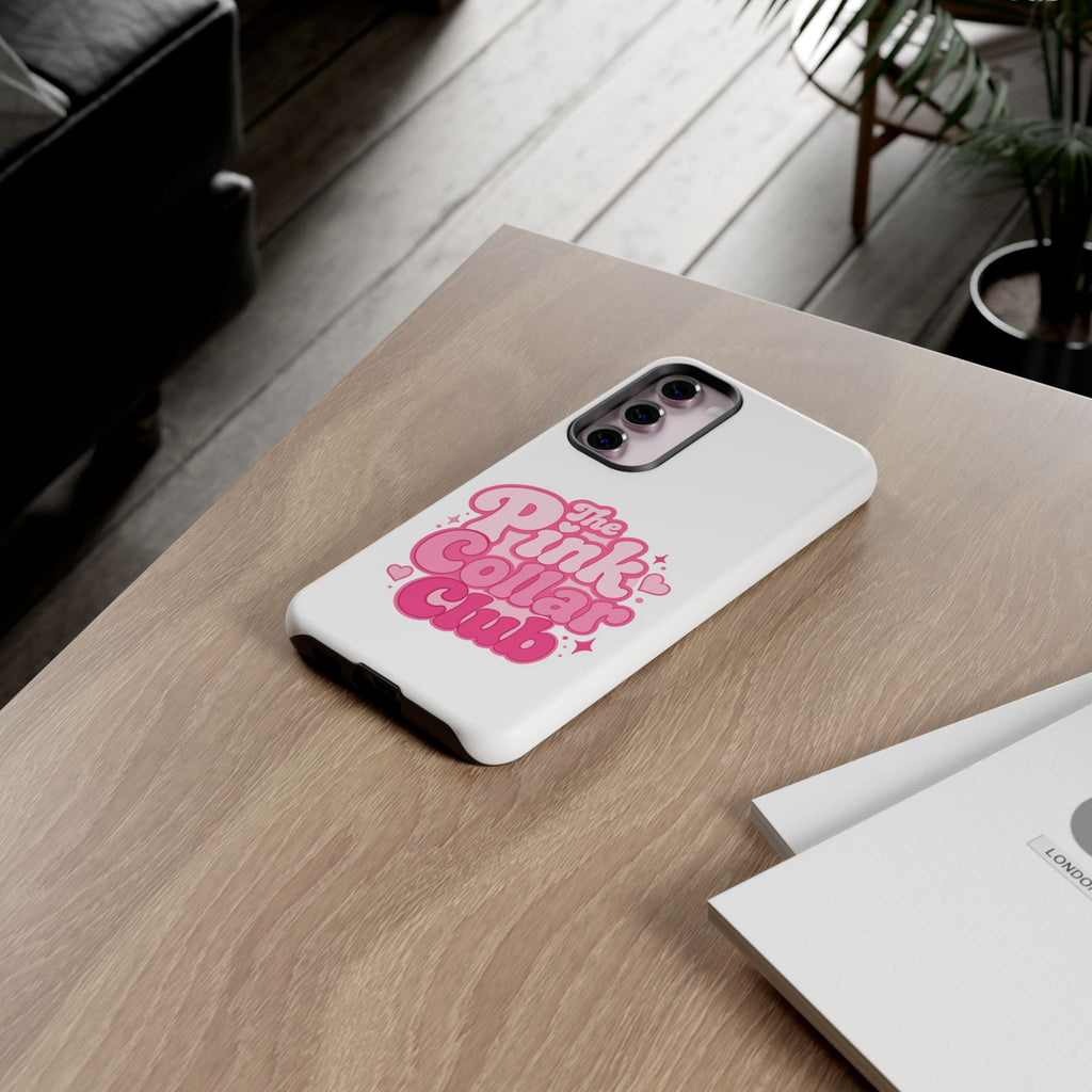 The Pink Collar Club Phone Case — Samsung Galaxy Cute Retro Pink Graphic Tough Case