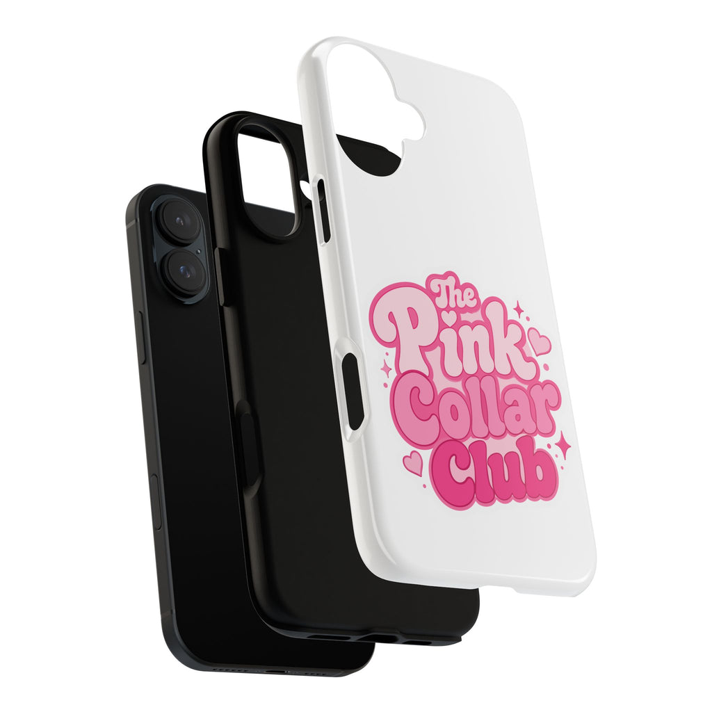 The Pink Collar Club Phone Case — iPhone Cute Retro Pink Graphic Tough Case