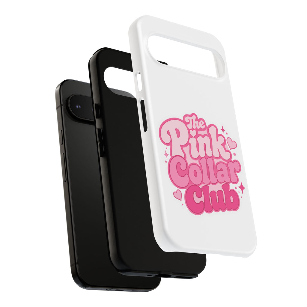 The Pink Collar Club Phone Case — Google Pixel Cute Retro Pink Graphic Tough Case