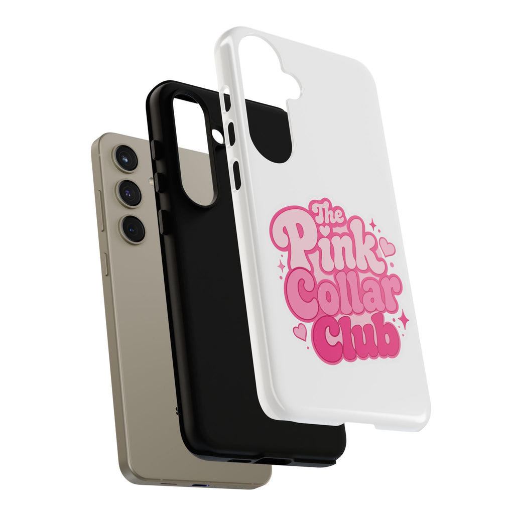 The Pink Collar Club Phone Case — Samsung Galaxy Cute Retro Pink Graphic Tough Case