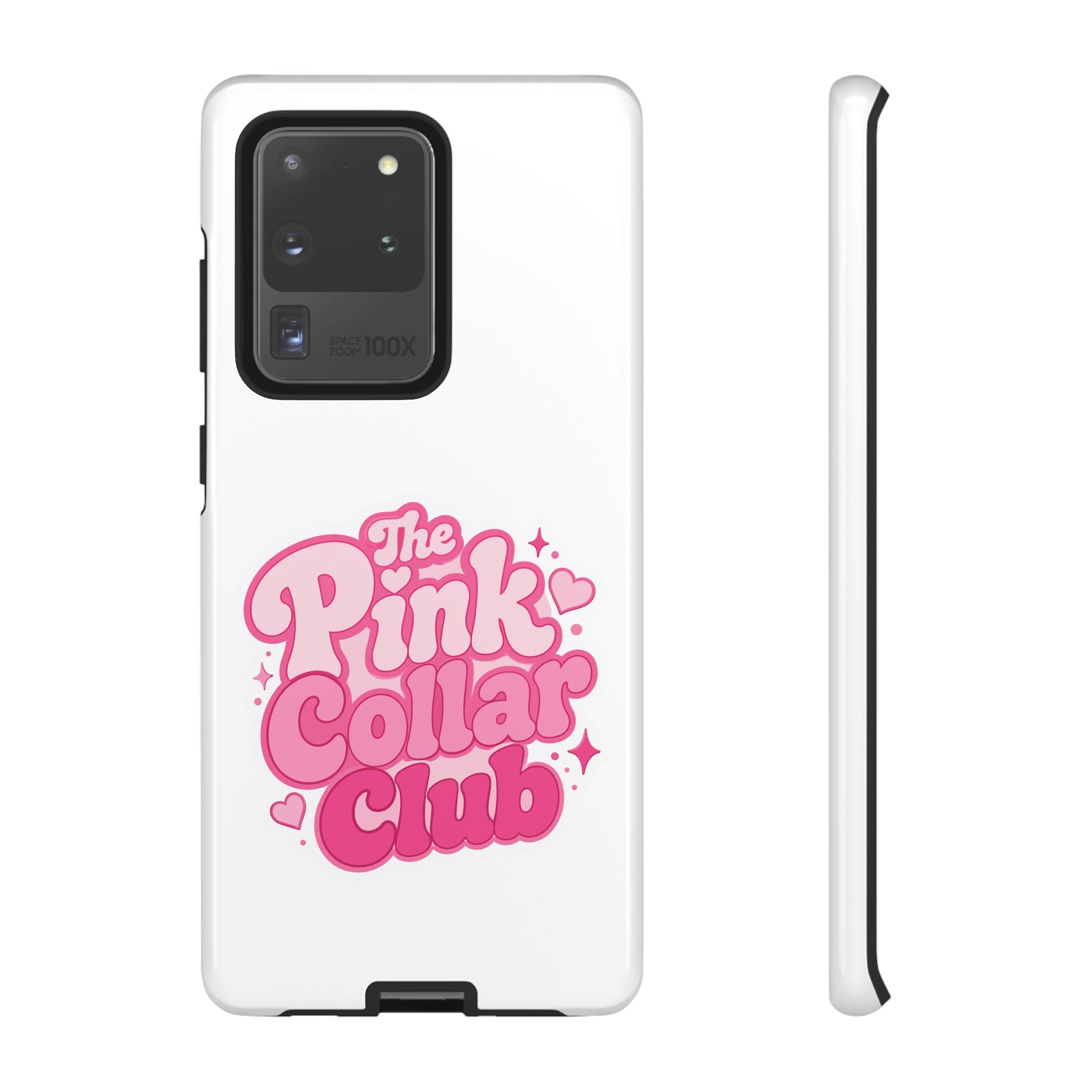 The Pink Collar Club Phone Case — Samsung Galaxy Cute Retro Pink Graphic Tough Case