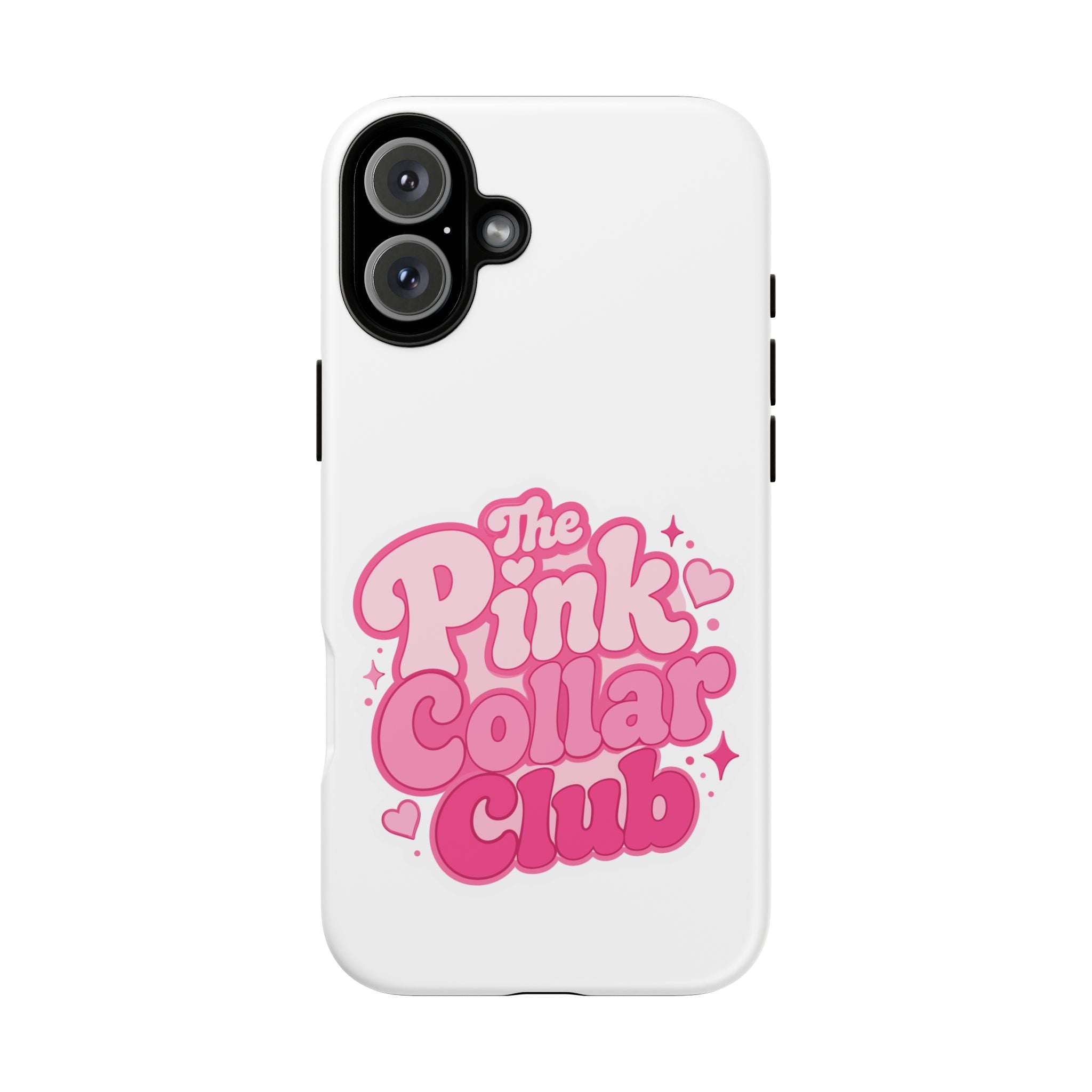 The Pink Collar Club Phone Case — iPhone Cute Retro Pink Graphic Tough Case