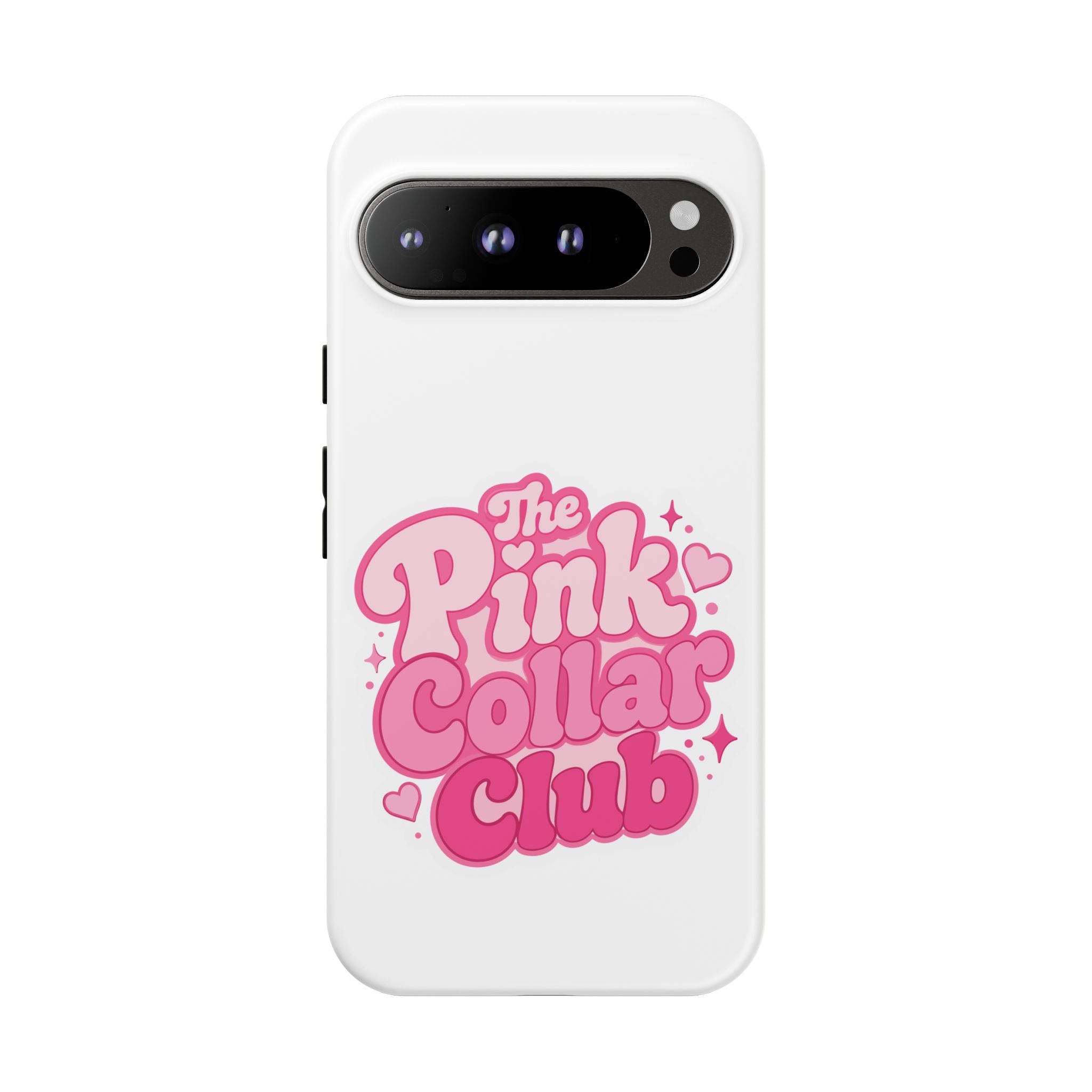 The Pink Collar Club Phone Case — Google Pixel Cute Retro Pink Graphic Tough Case