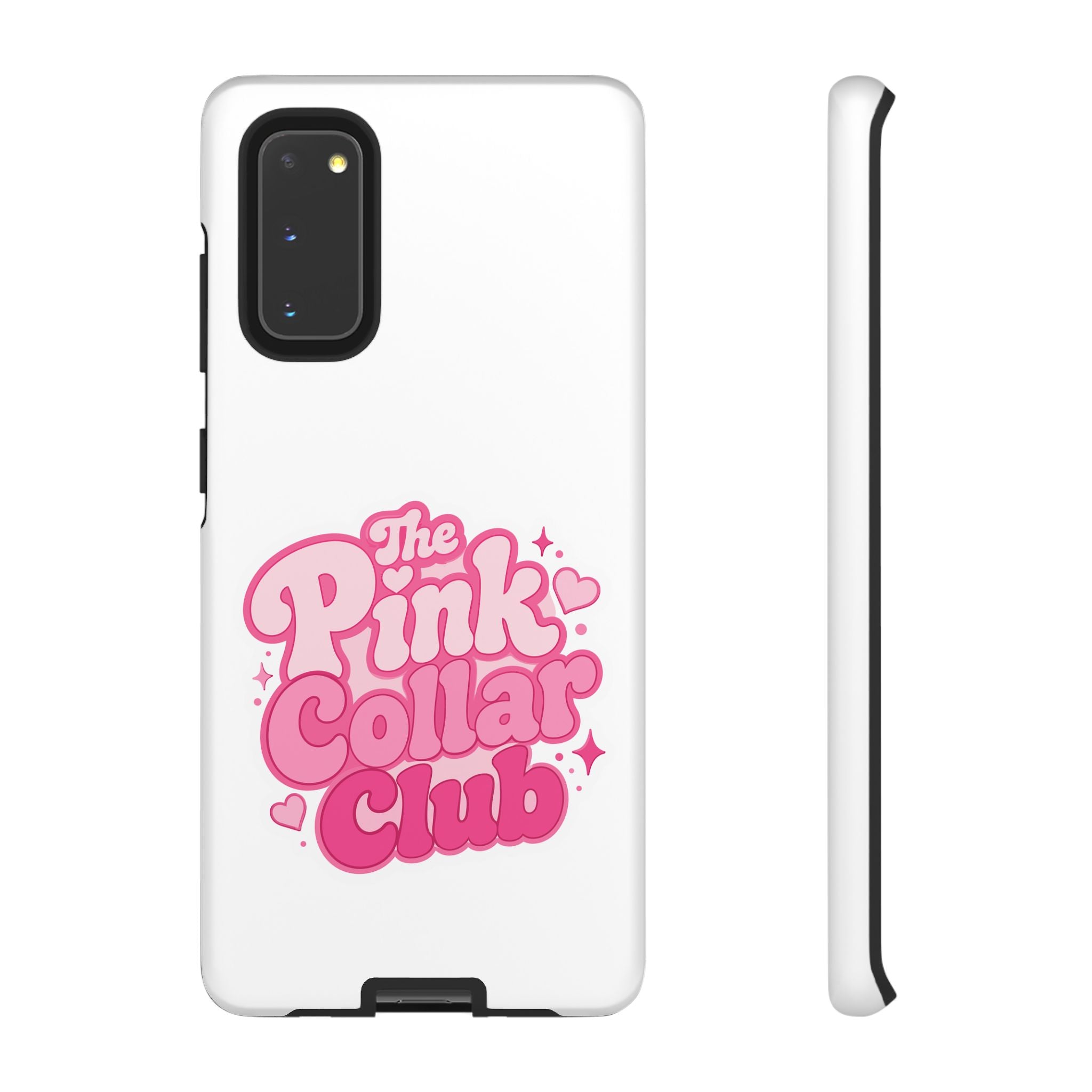 The Pink Collar Club Phone Case — Samsung Galaxy Cute Retro Pink Graphic Tough Case