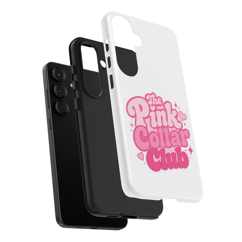 The Pink Collar Club Phone Case — Samsung Galaxy Cute Retro Pink Graphic Tough Case